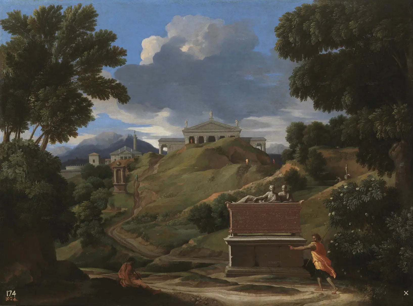 Paysage aux ruines - Nicolas Poussin - Alpha Reproduction