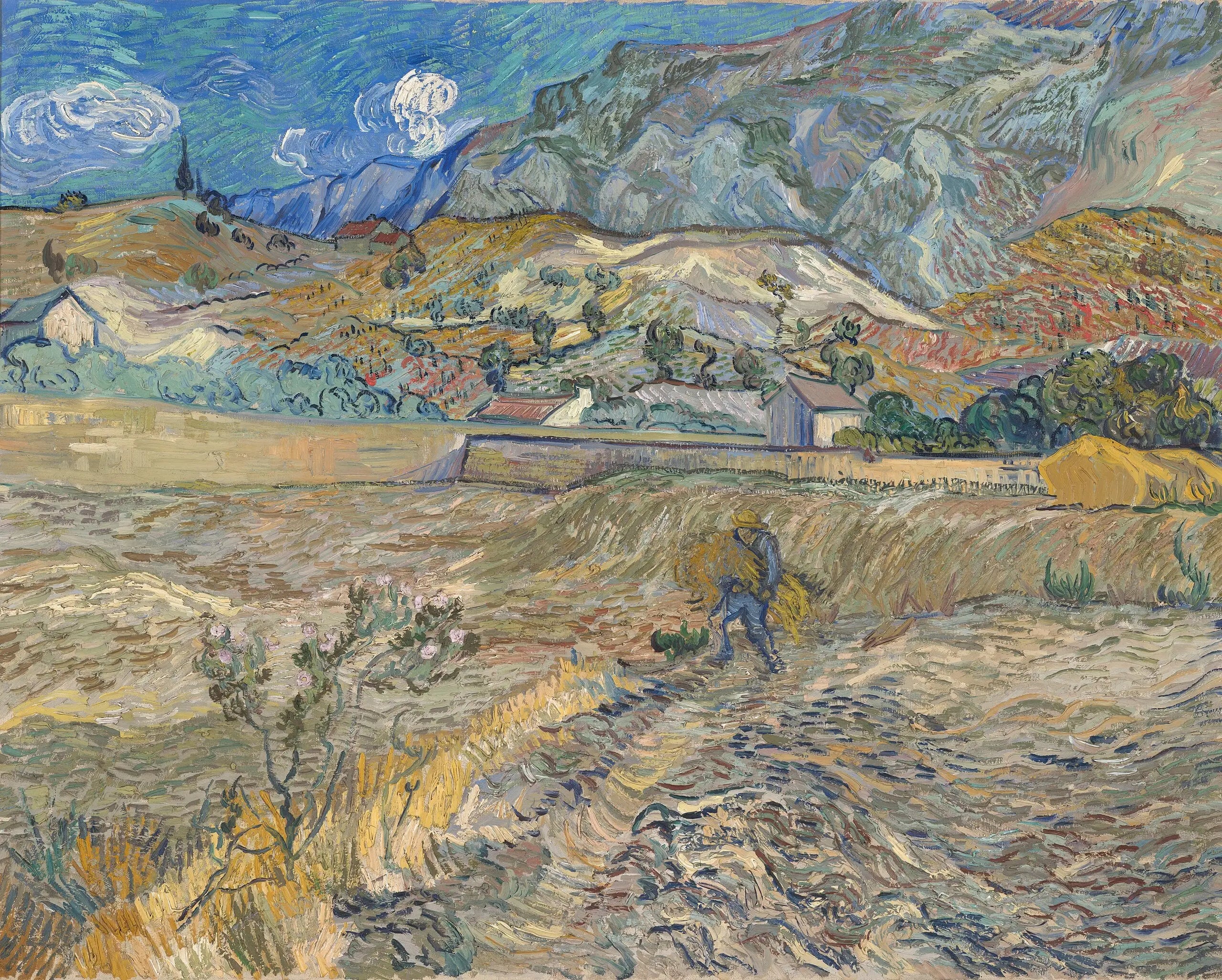 Paysage à Saint-Rémy - Vincent van Gogh - Alpha Reproduction