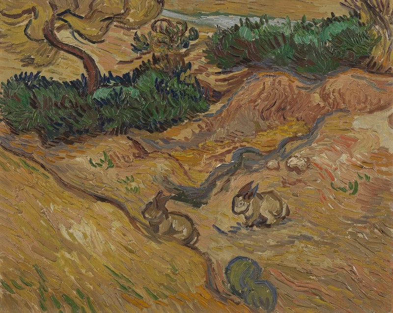 נוף עם ארנבים - Vincent van Gogh