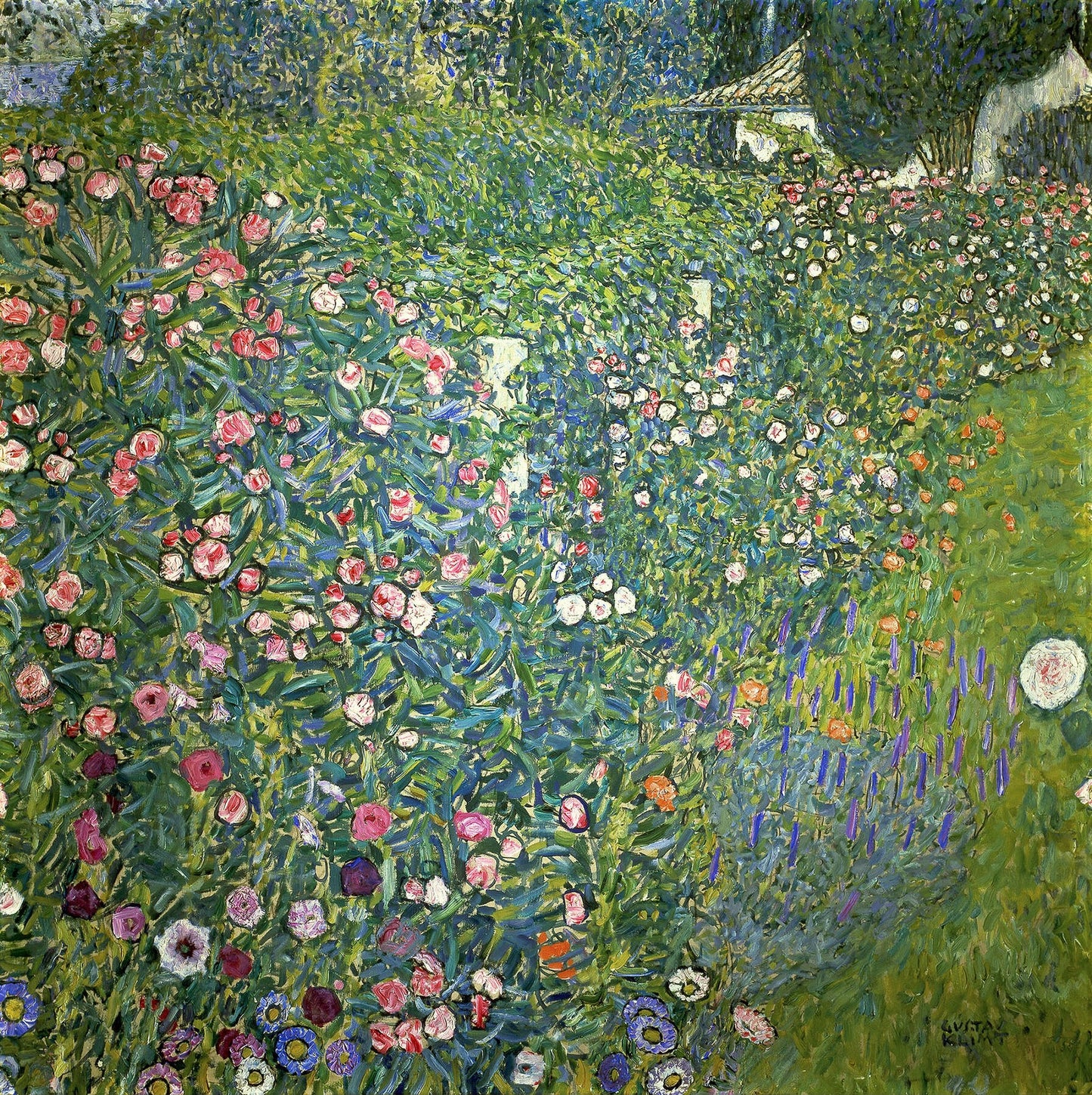 🌸🌿 נוף גן איטלקי – גוסטב קלימט (בערך 1913)