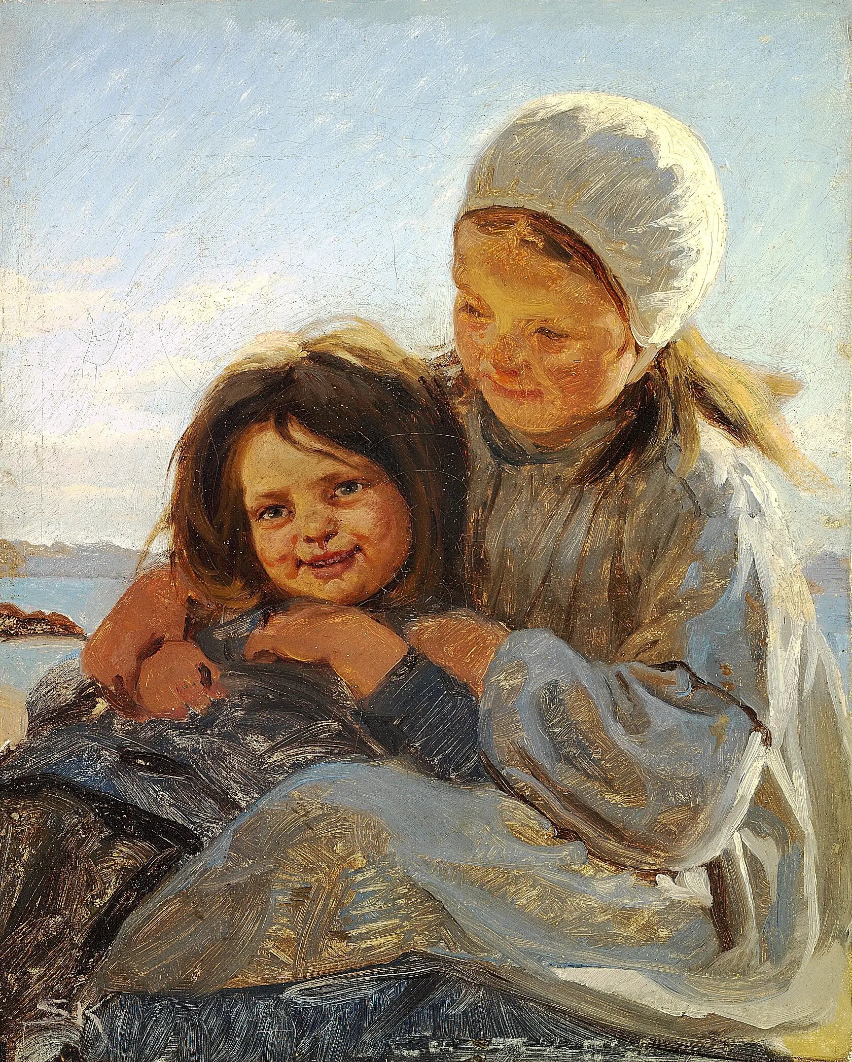 Frères et sœurs. - Peder Severin Krøyer - Alpha Reproduction