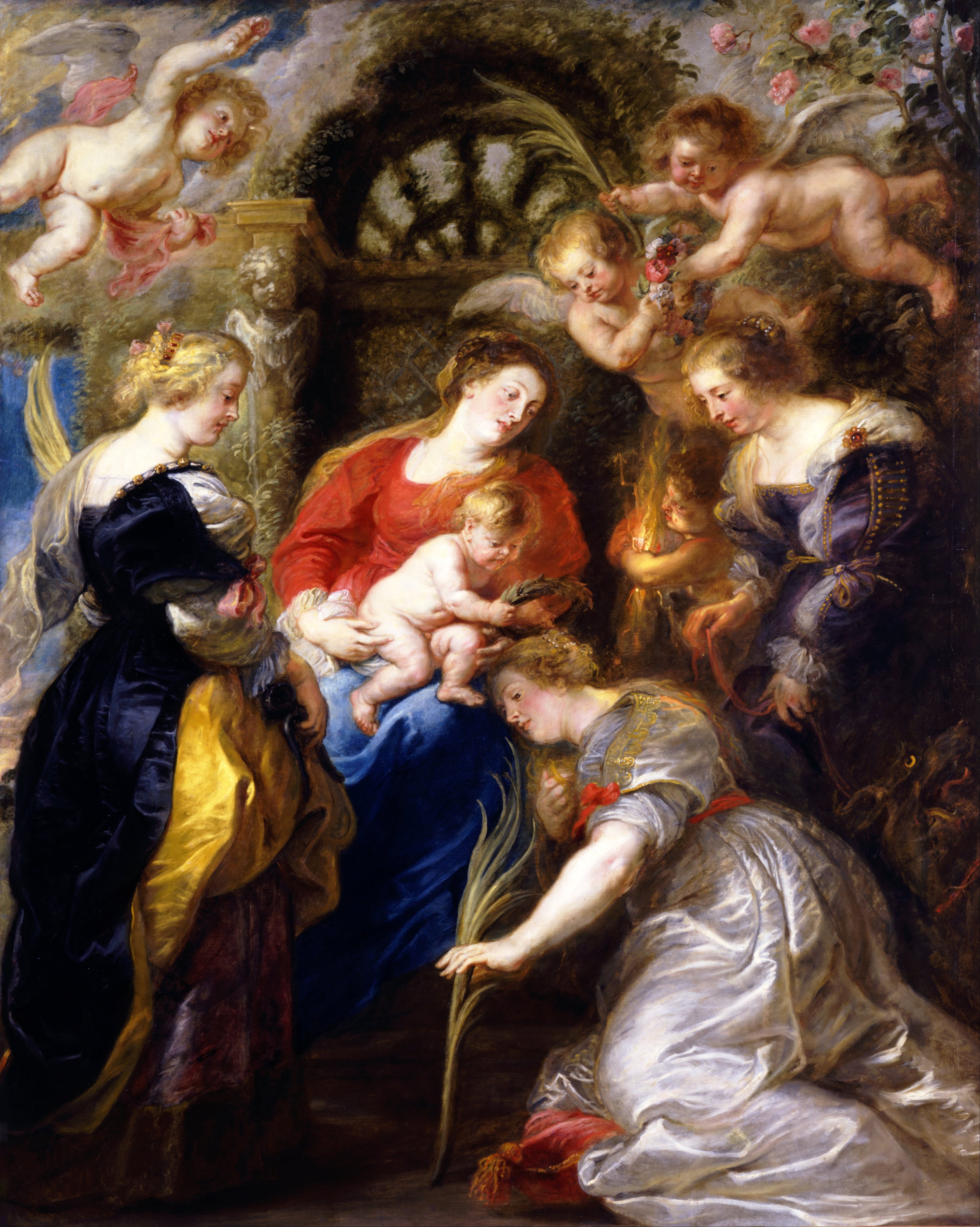 Couronnement de Sainte Catherine - Peter Paul Rubens