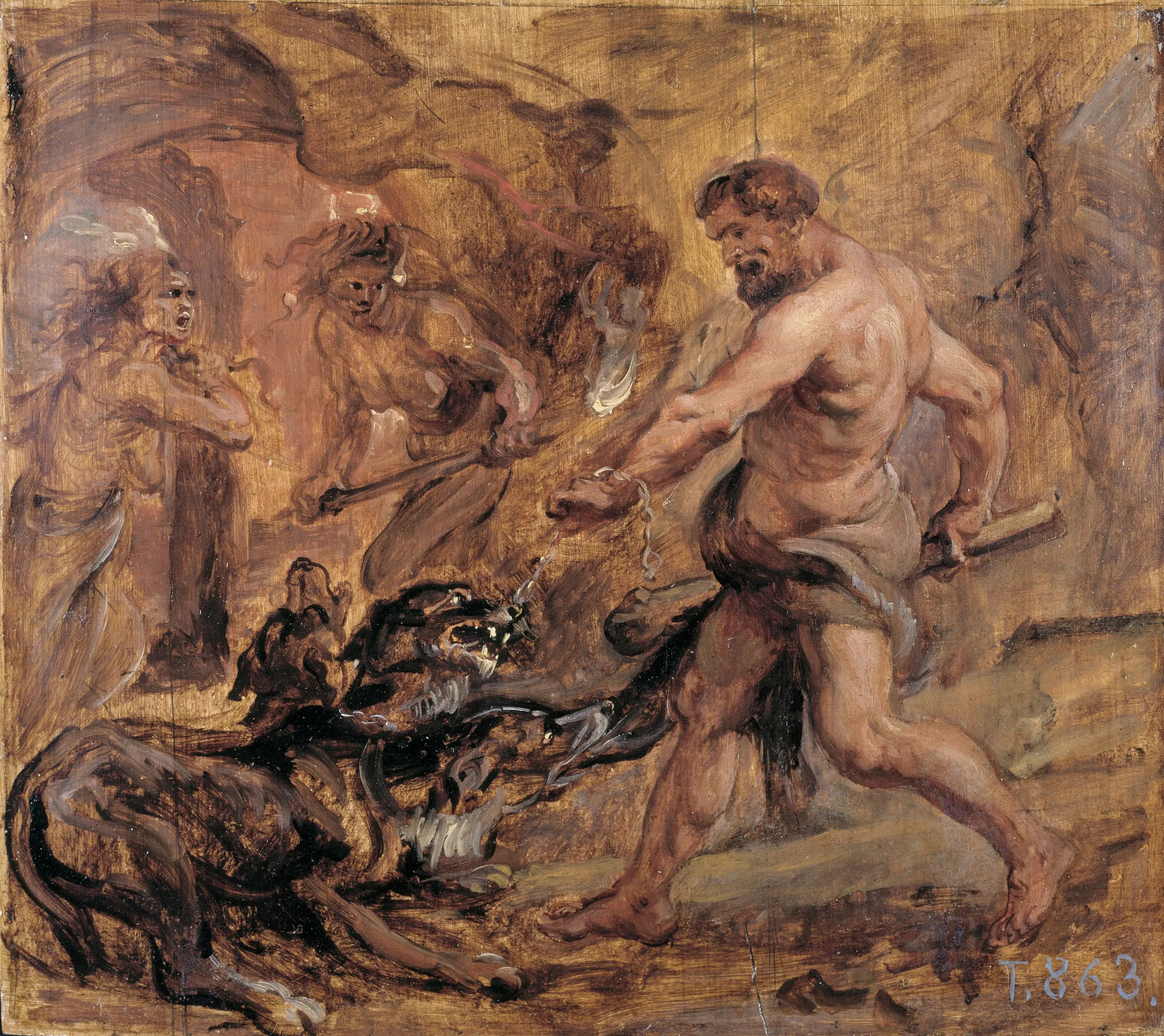 Hercule et Cerbère - Peter Paul Rubens - Alpha Reproduction