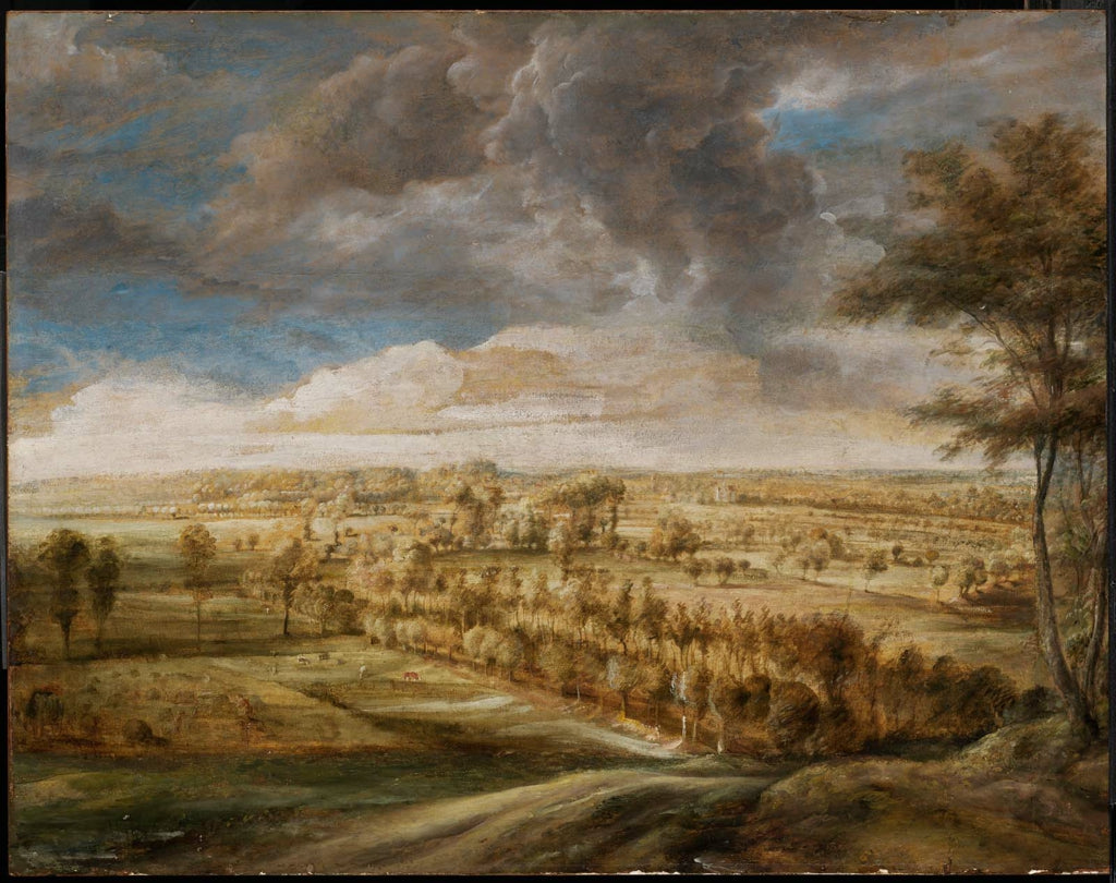 Paysage avec une allée d'arbres - Peter Paul Rubens