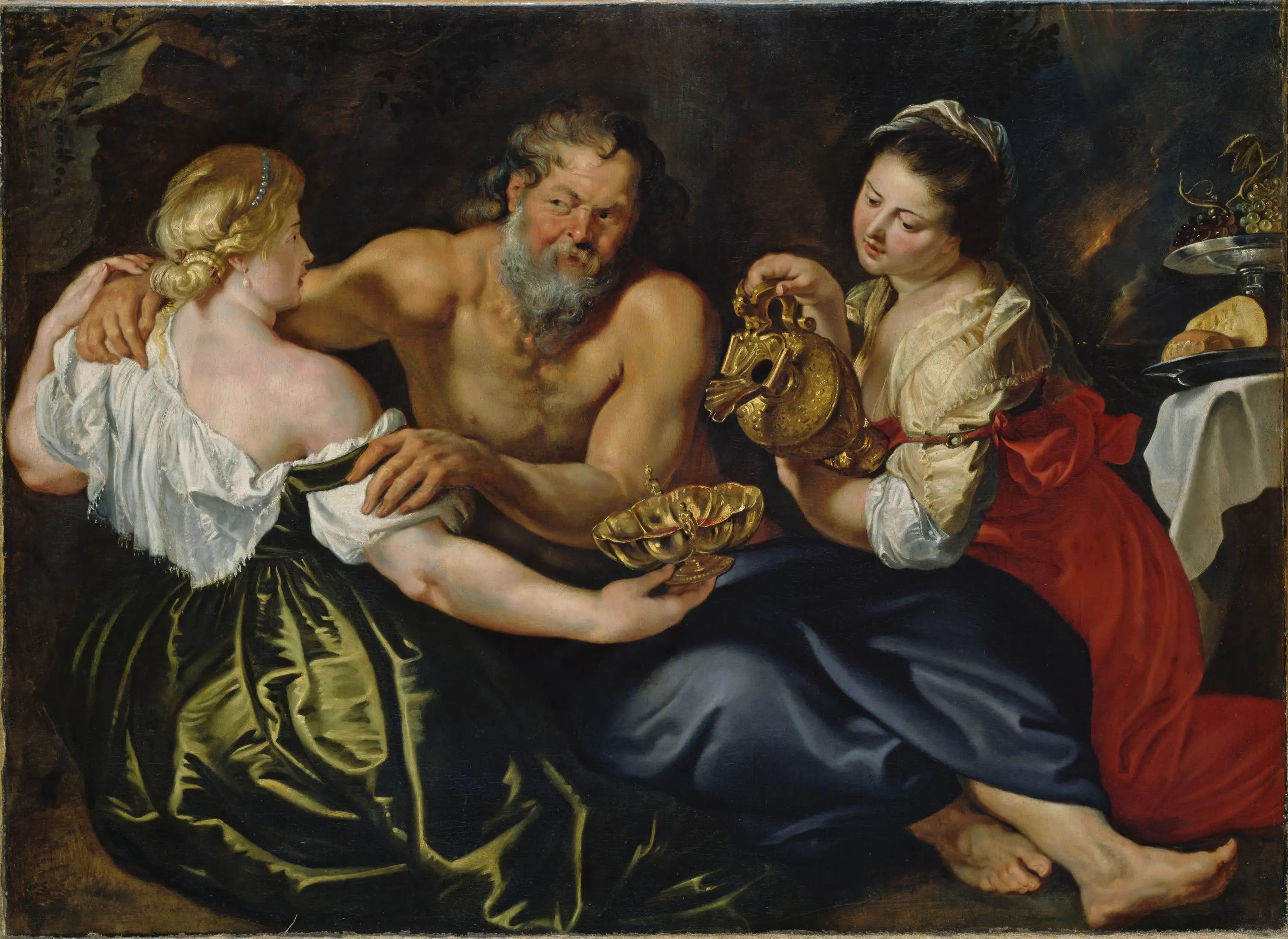 Lot et ses filles dans une grotte rocheuse - Peter Paul Rubens - Alpha Reproduction