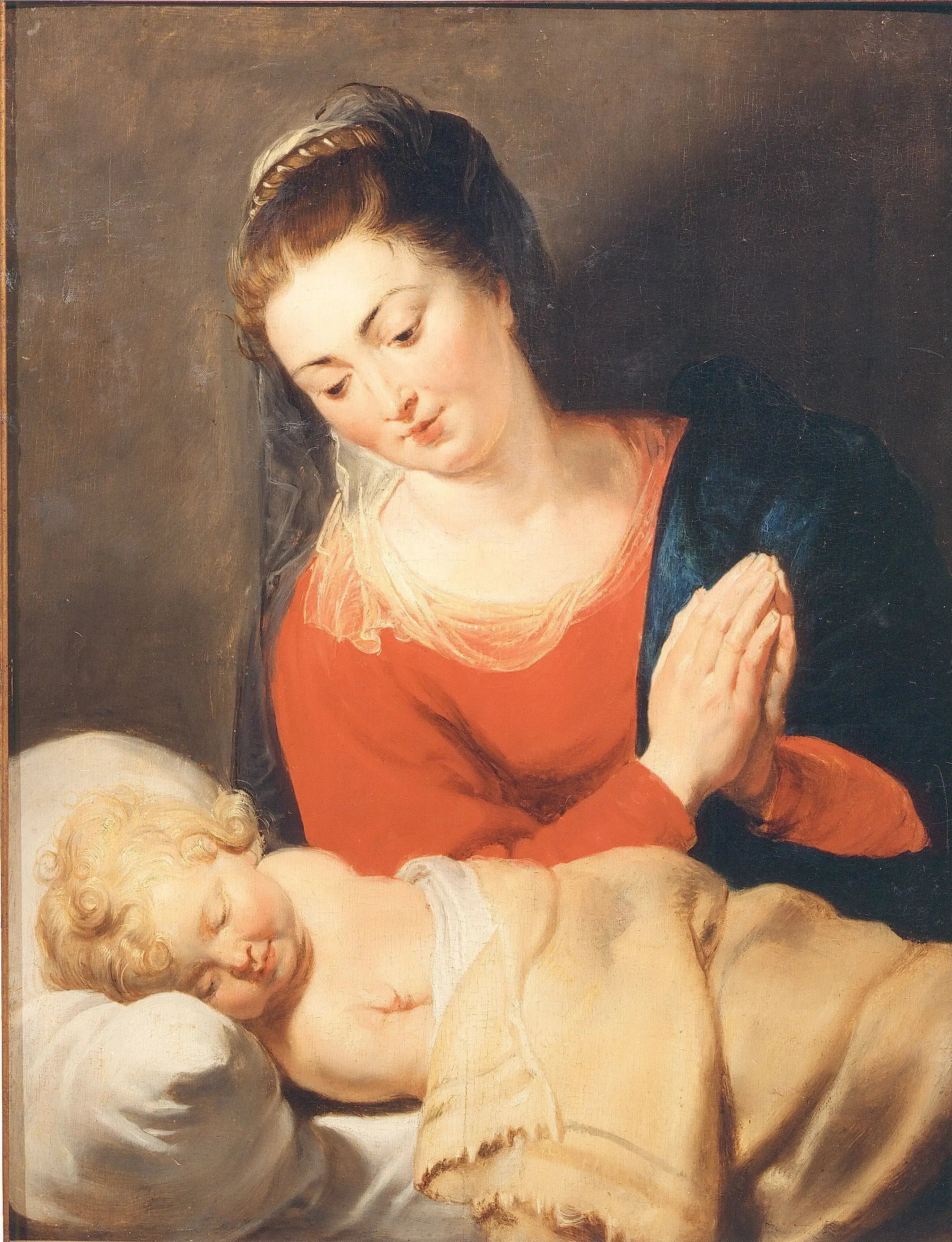 Marie devant l’enfant Jésus endormi - Peter Paul Rubens - Alpha Reproduction