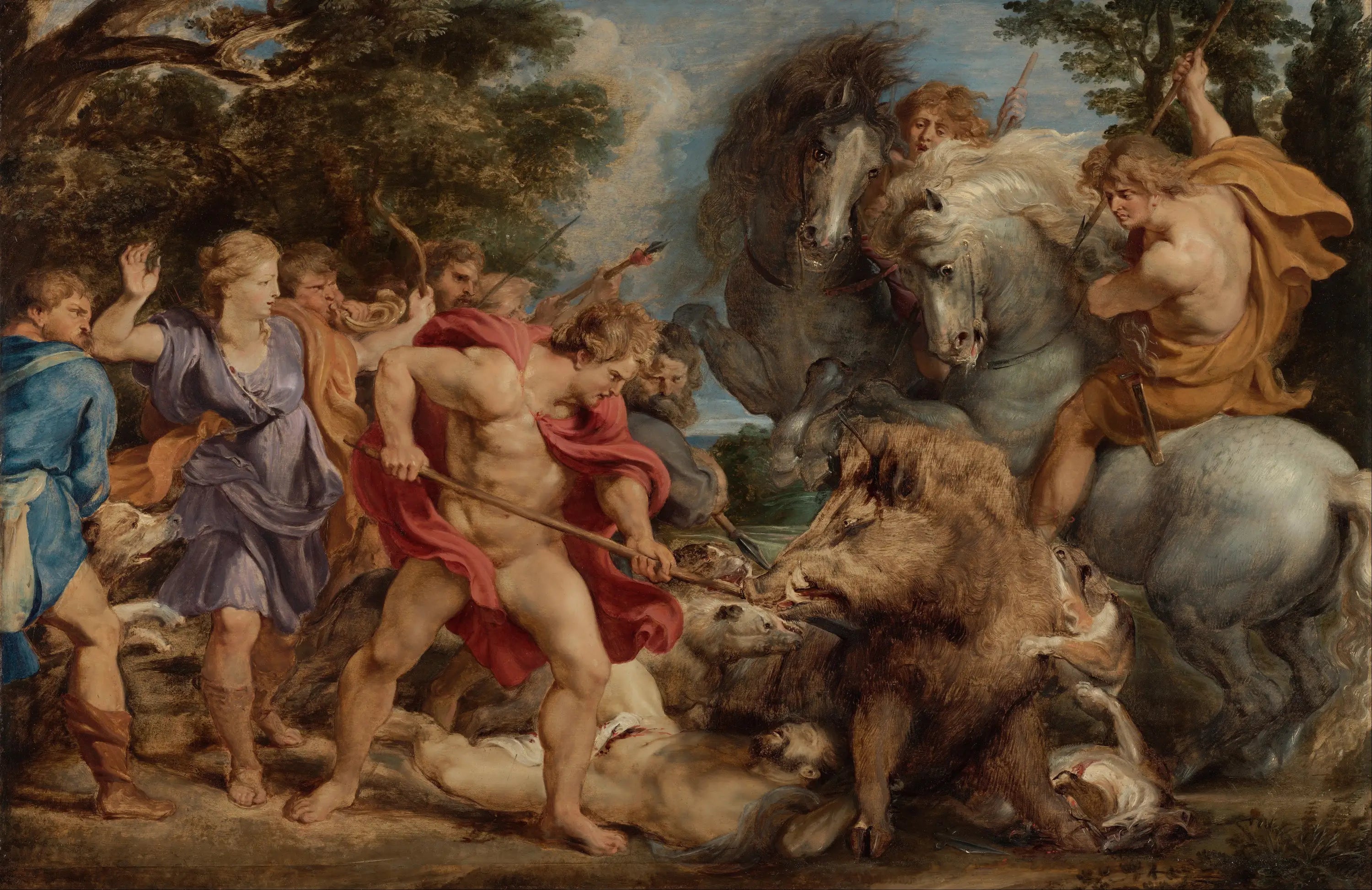 La chasse au sanglier de Calydon - Peter Paul Rubens - Alpha Reproduction
