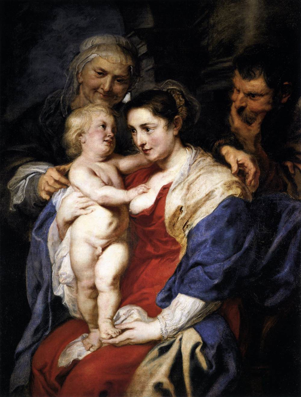 La Sainte Famille avec Sainte Anne - Peter Paul Rubens
