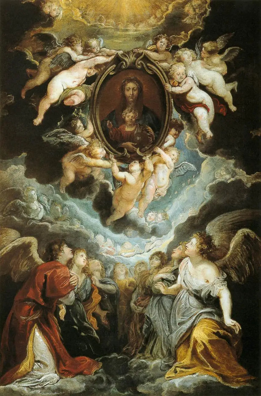 La Madonna della Vallicella adorée par les séraphins et les chérubins - Peter Paul Rubens - Alpha Reproduction