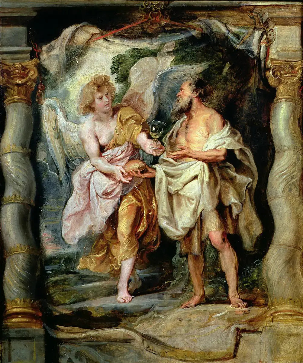 Le Prophète Élie nourri par un ange - Peter Paul Rubens - Alpha Reproduction