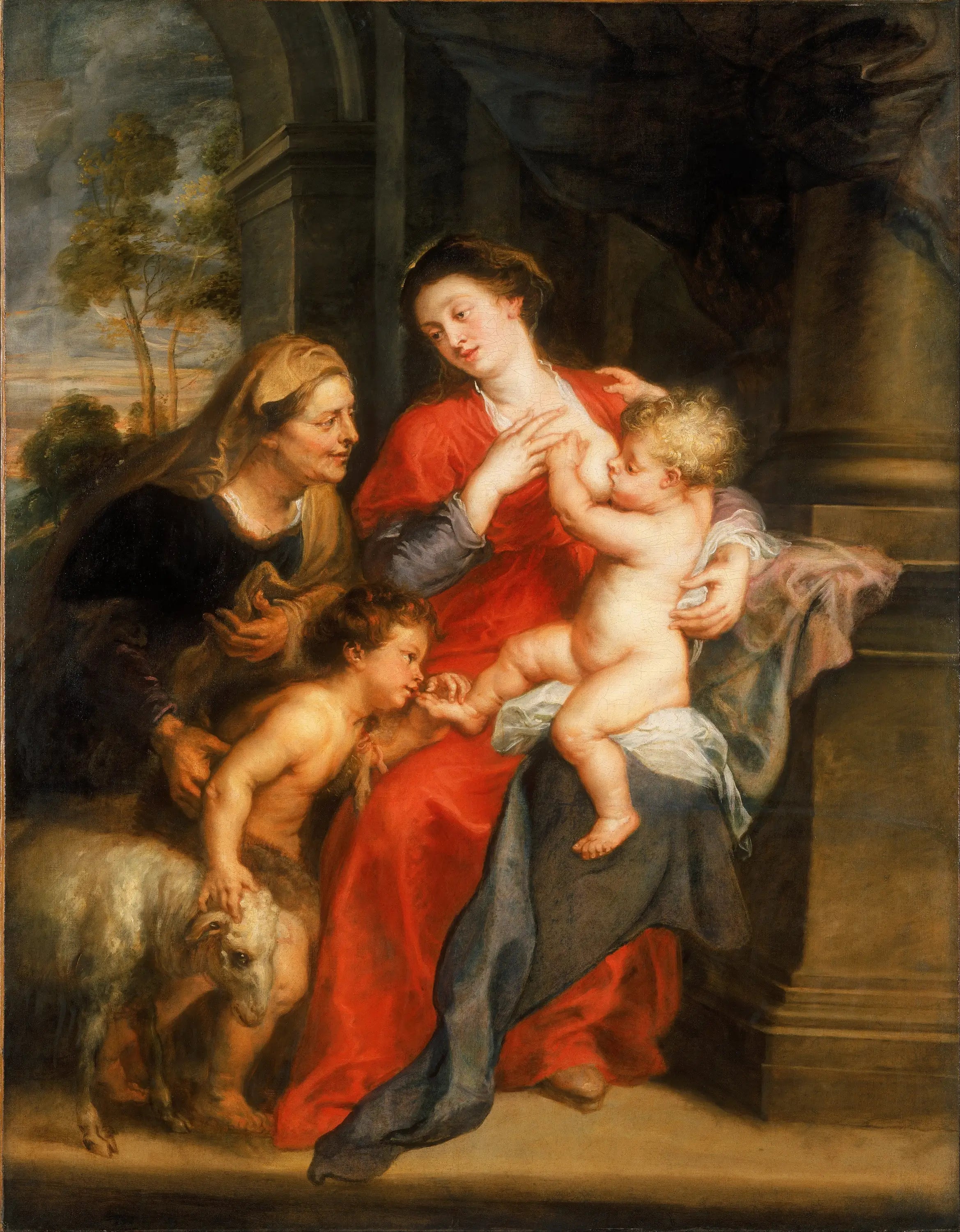La Vierge à l’Enfant avec sainte Élisabeth et saint Jean-Baptiste - Peter Paul Rubens - Alpha Reproduction