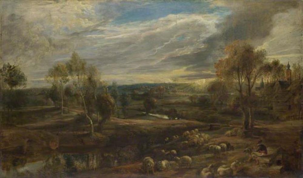 Un paysage avec un berger et son troupeau - Peter Paul Rubens