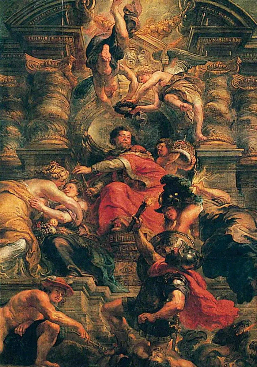 Le règne paisible de Jacques Ier (Le règne sage de Jacques Ier) - Peter Paul Rubens - Alpha Reproduction