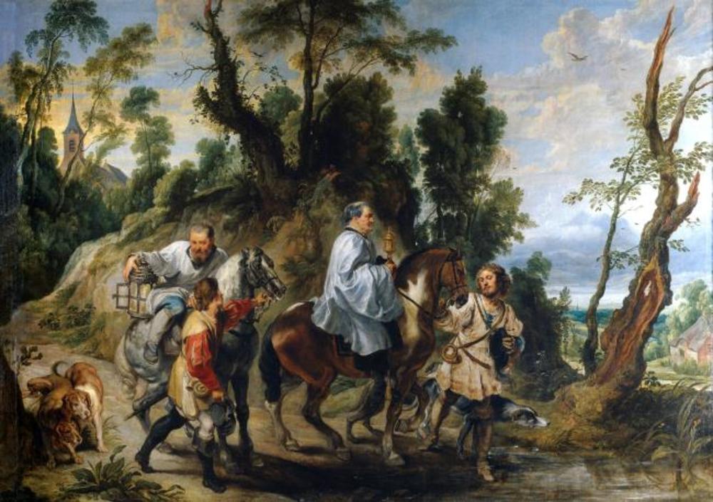 Acte de dévotion de Rodolphe Ier de Habsbourg - Peter Paul Rubens