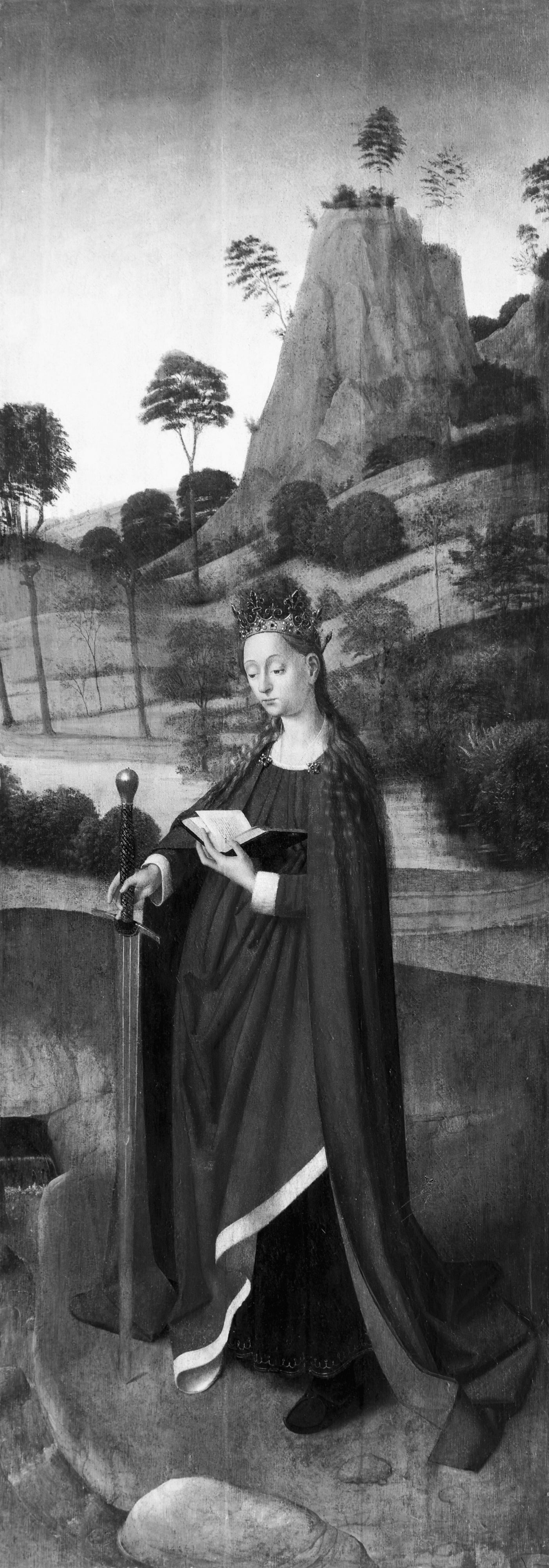 Sainte Catherine / aile d'autel - Petrus Christus