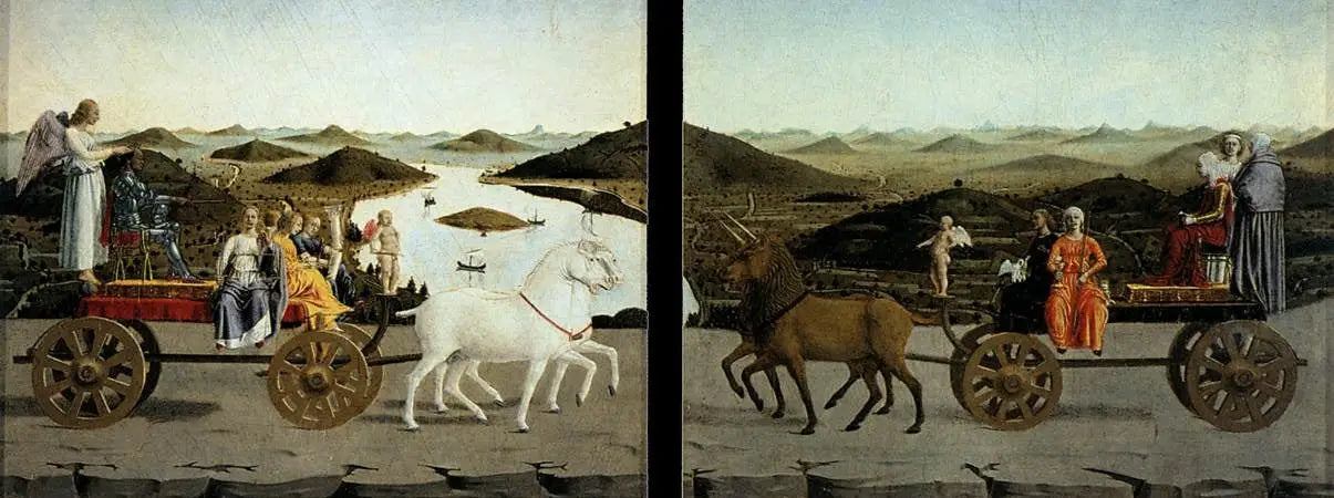 Le Triomphe de la chasteté - Piero della Francesca - Alpha Reproduction