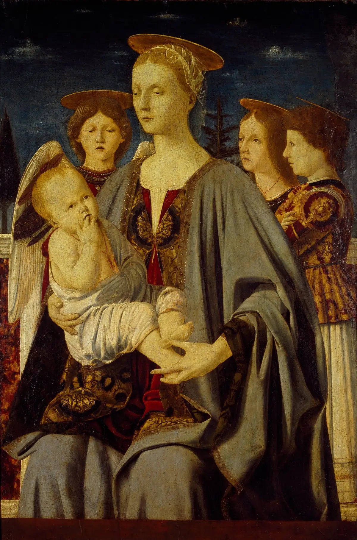 Vierge à l’Enfant et trois anges - Piero della Francesca - Alpha Reproduction