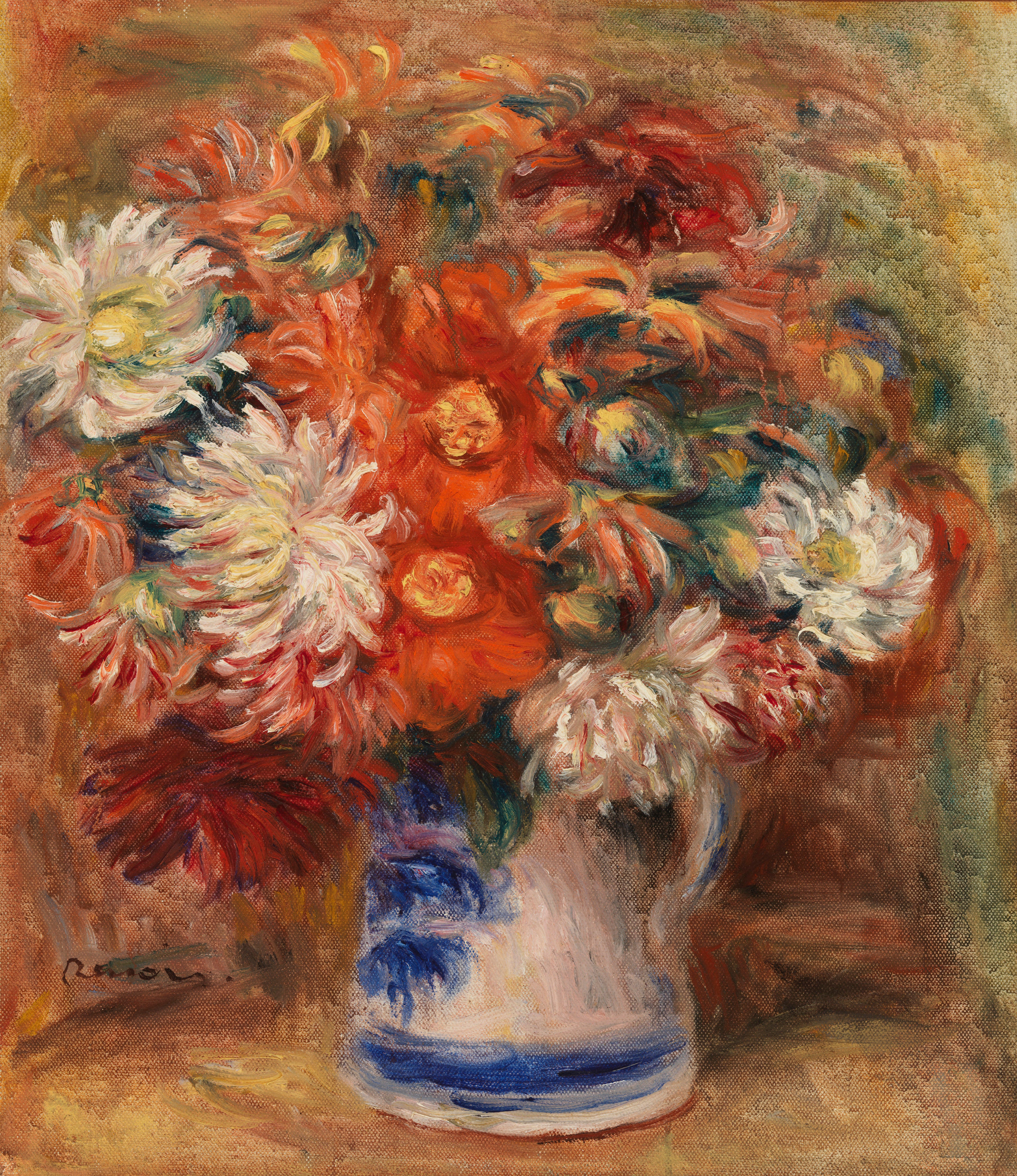 Reproduction du tableau « Bouquet - Pierre-Auguste Renoir » par Alpha Reproduction en peinture à l’huile