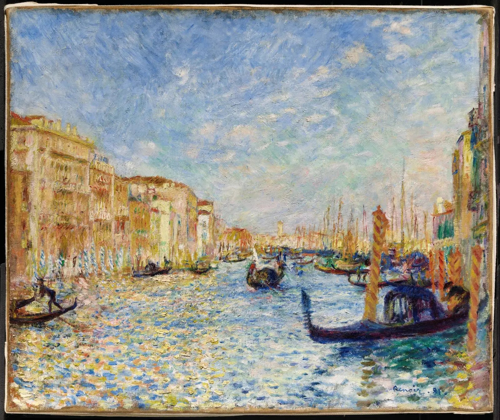 Reproduction du tableau « Grand Canal, Venise - Pierre-Auguste Renoir » par Alpha Reproduction en peinture à l’huile