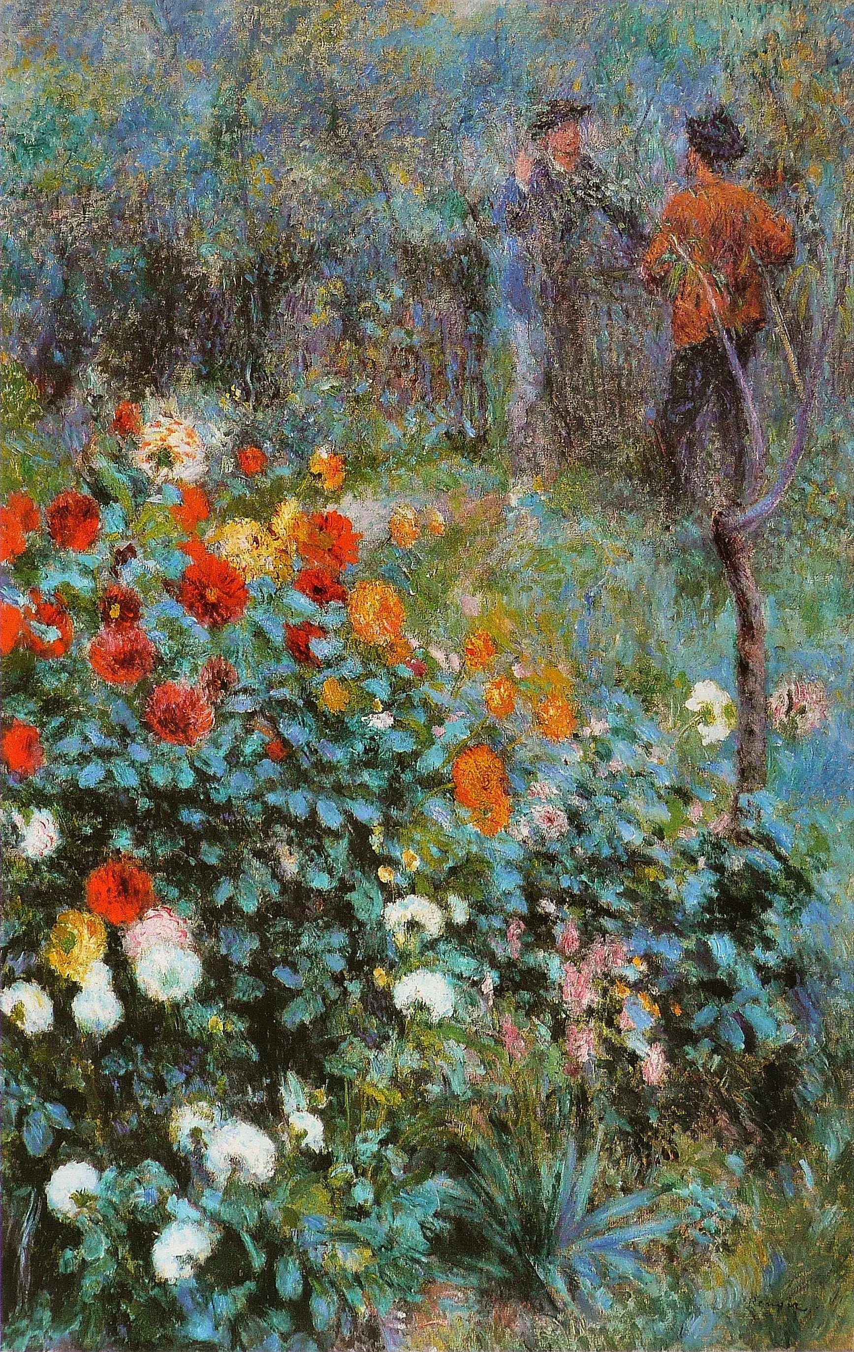 Reproduction du tableau « Le jardin de la rue Cortot, Montmartre - Pierre-Auguste Renoir » par Alpha Reproduction en peinture à l’huile