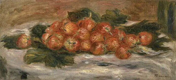 Reproduction du tableau « Les Fraises - Pierre-Auguste Renoir » par Alpha Reproduction en peinture à l’huile