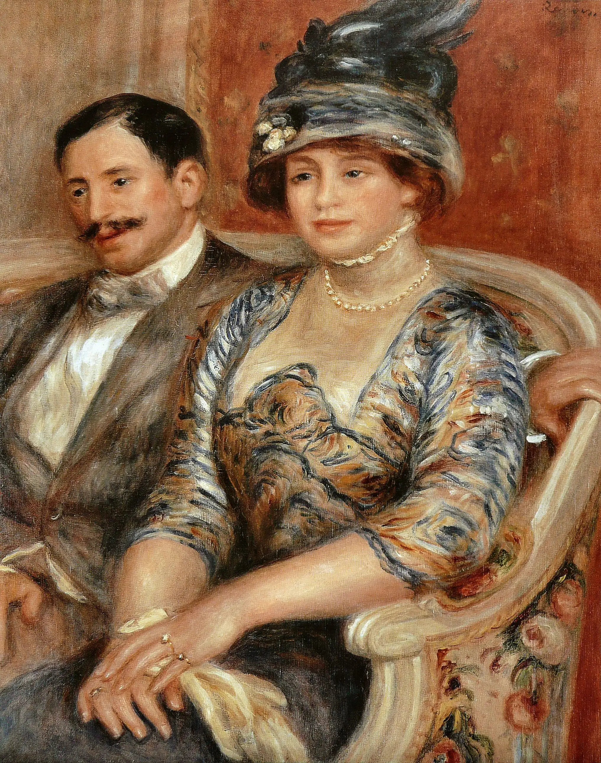 Reproduction du tableau « Monsieur et Madame Bernheim de Villers - Pierre-Auguste Renoir » par Alpha Reproduction en peinture à l’huile