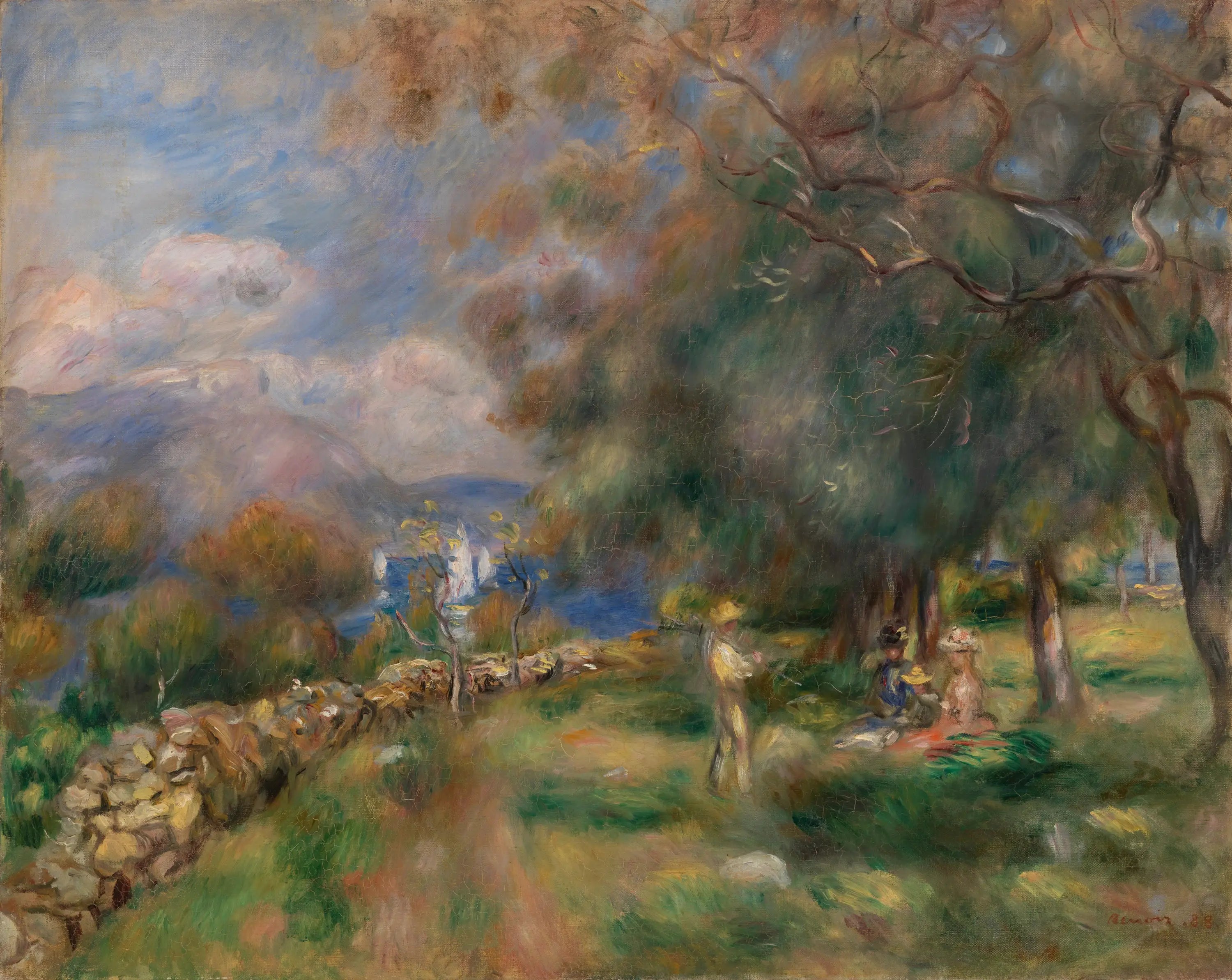 Reproduction du tableau « Presqu'île de Saint-Jean - Pierre-Auguste Renoir » par Alpha Reproduction en peinture à l’huile
