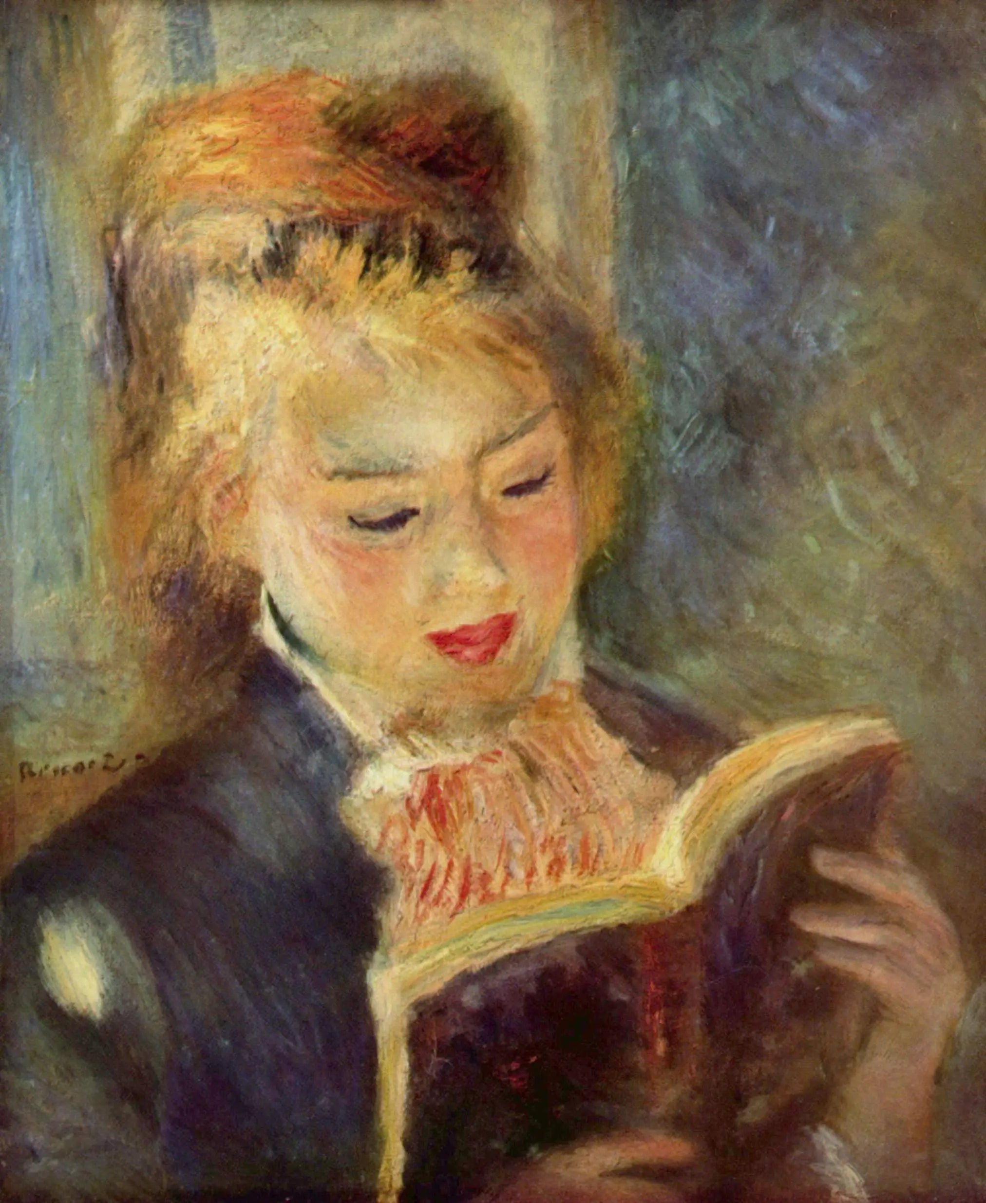 Reproduction du tableau « La Liseuse - Pierre-Auguste Renoir » par Alpha Reproduction en peinture à l’huile