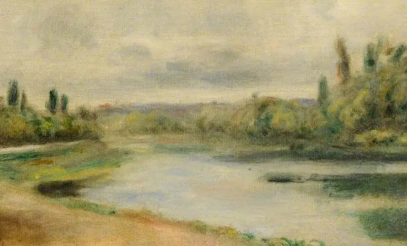 Reproduction du tableau « La rivière - Pierre-Auguste Renoir » par Alpha Reproduction en peinture à l’huile