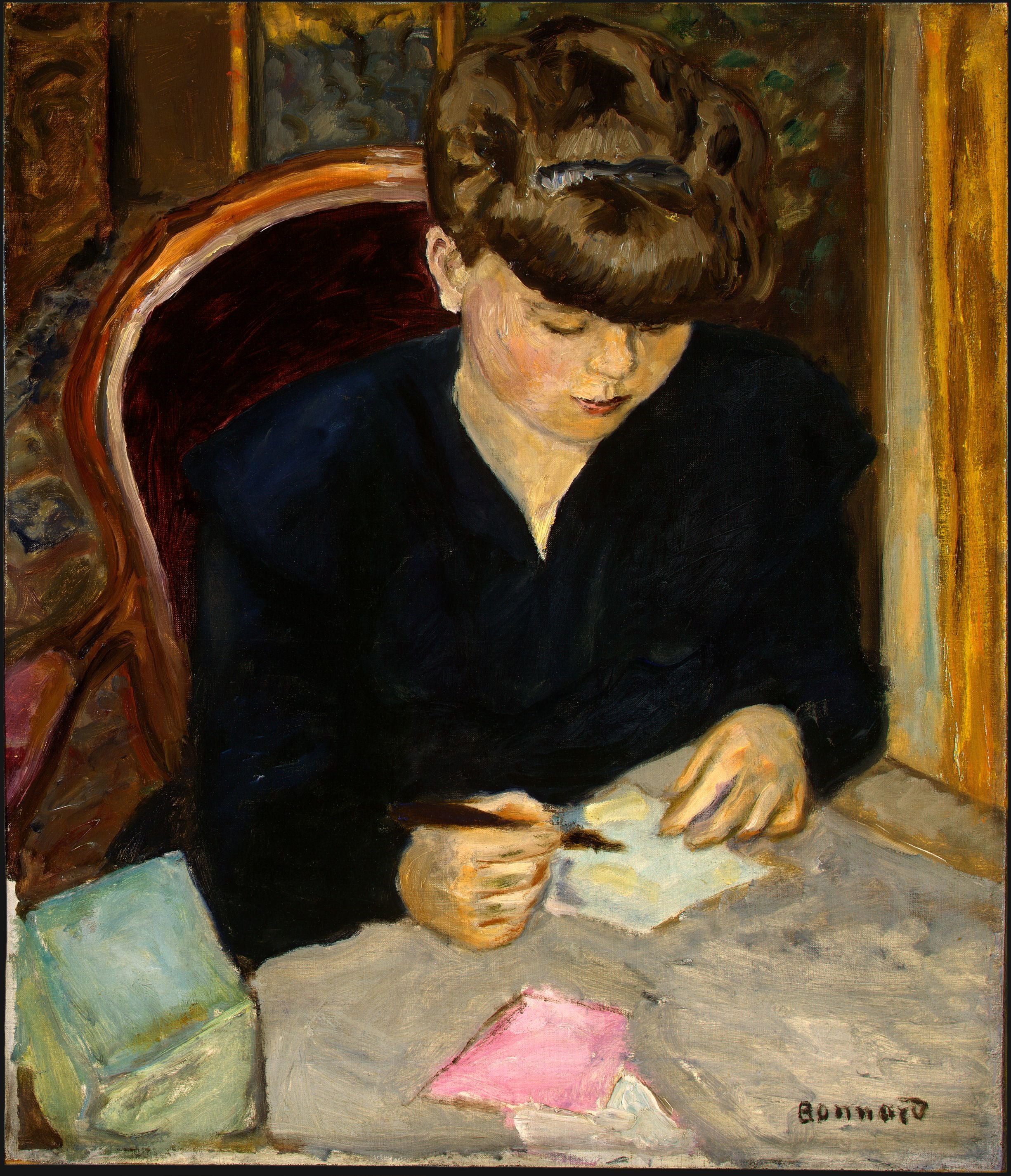 Reproduction du tableau « La Lettre - Pierre Bonnard » par Alpha Reproduction en peinture à l’huile