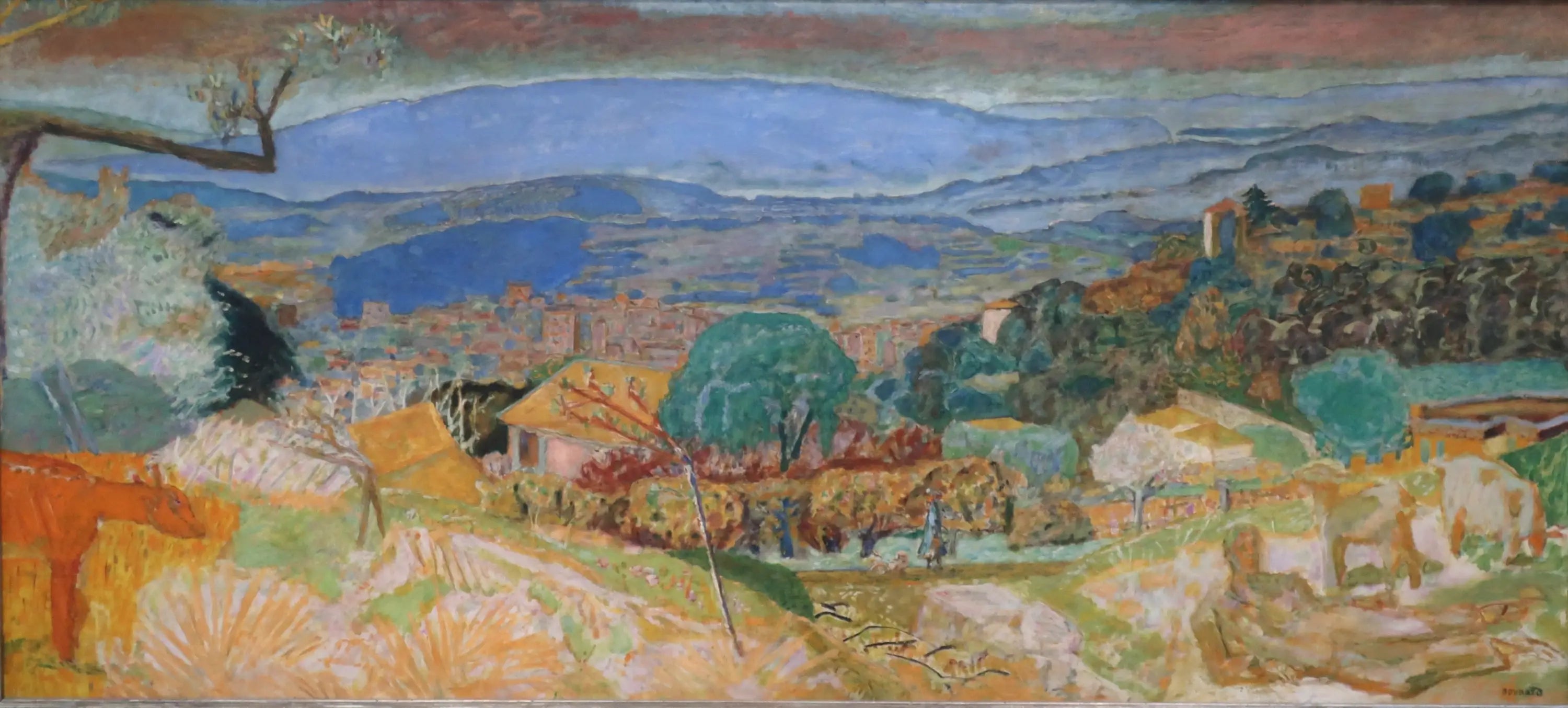 Reproduction du tableau « Paysage au Cannet - Pierre Bonnard » par Alpha Reproduction en peinture à l’huile