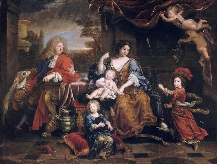 La famille du Grand Dauphin Louis de France (1661-1711) - Pierre Mignard - Alpha Reproduction