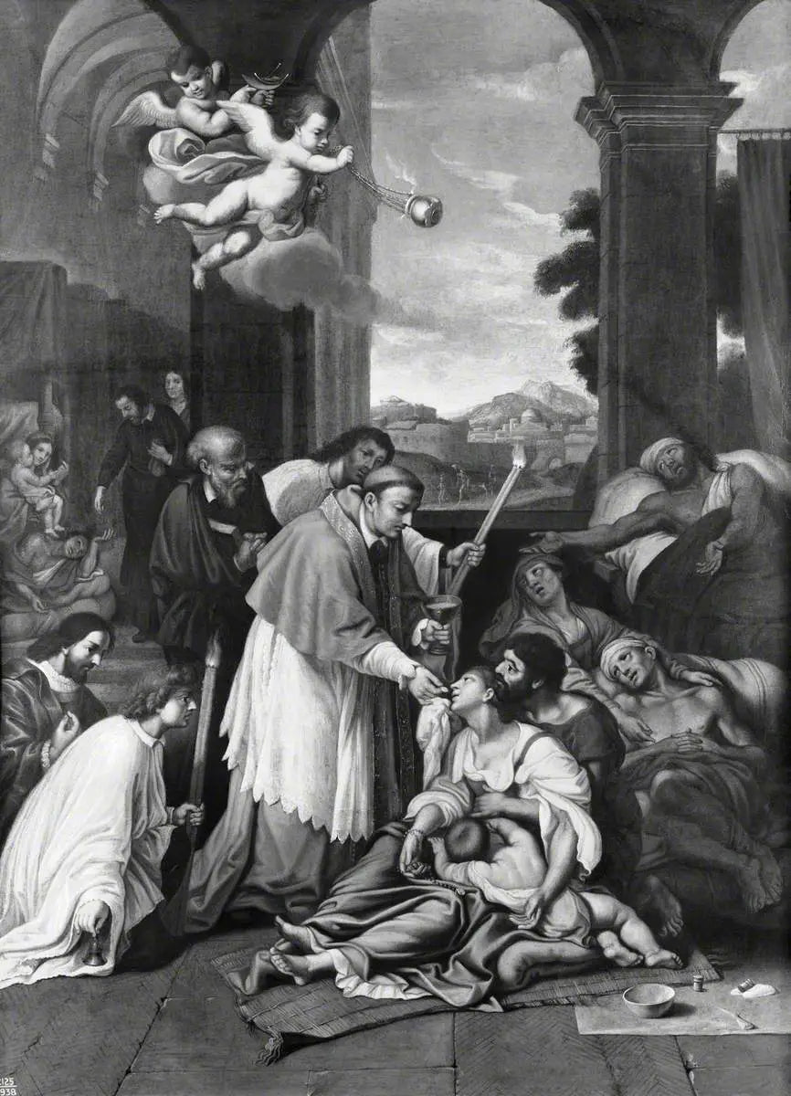 Saint Charles Borromée au service des pestiférés - Pierre Mignard - Alpha Reproduction