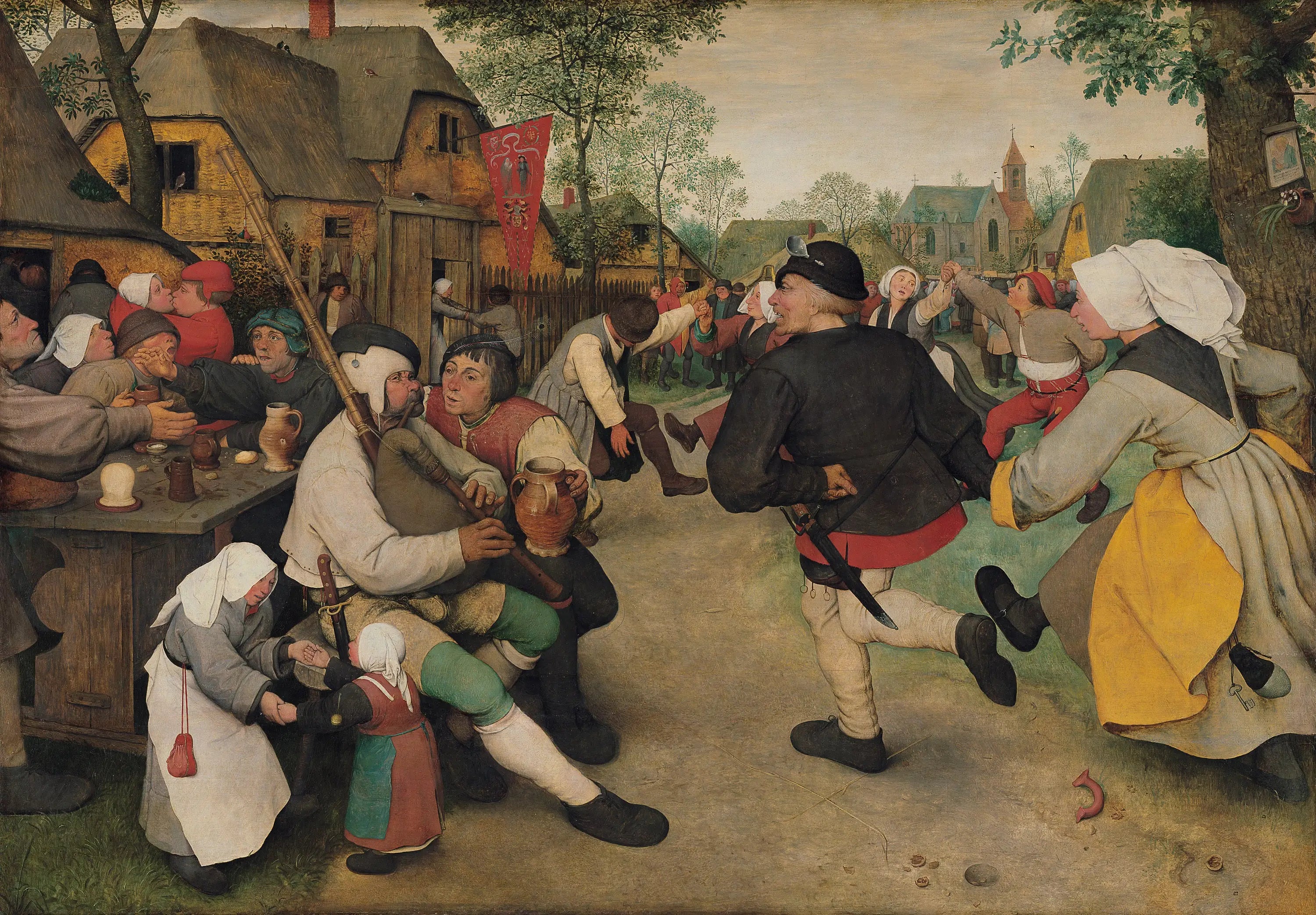 La Danse des paysans - Pieter Brueghel the Elder - Alpha Reproduction