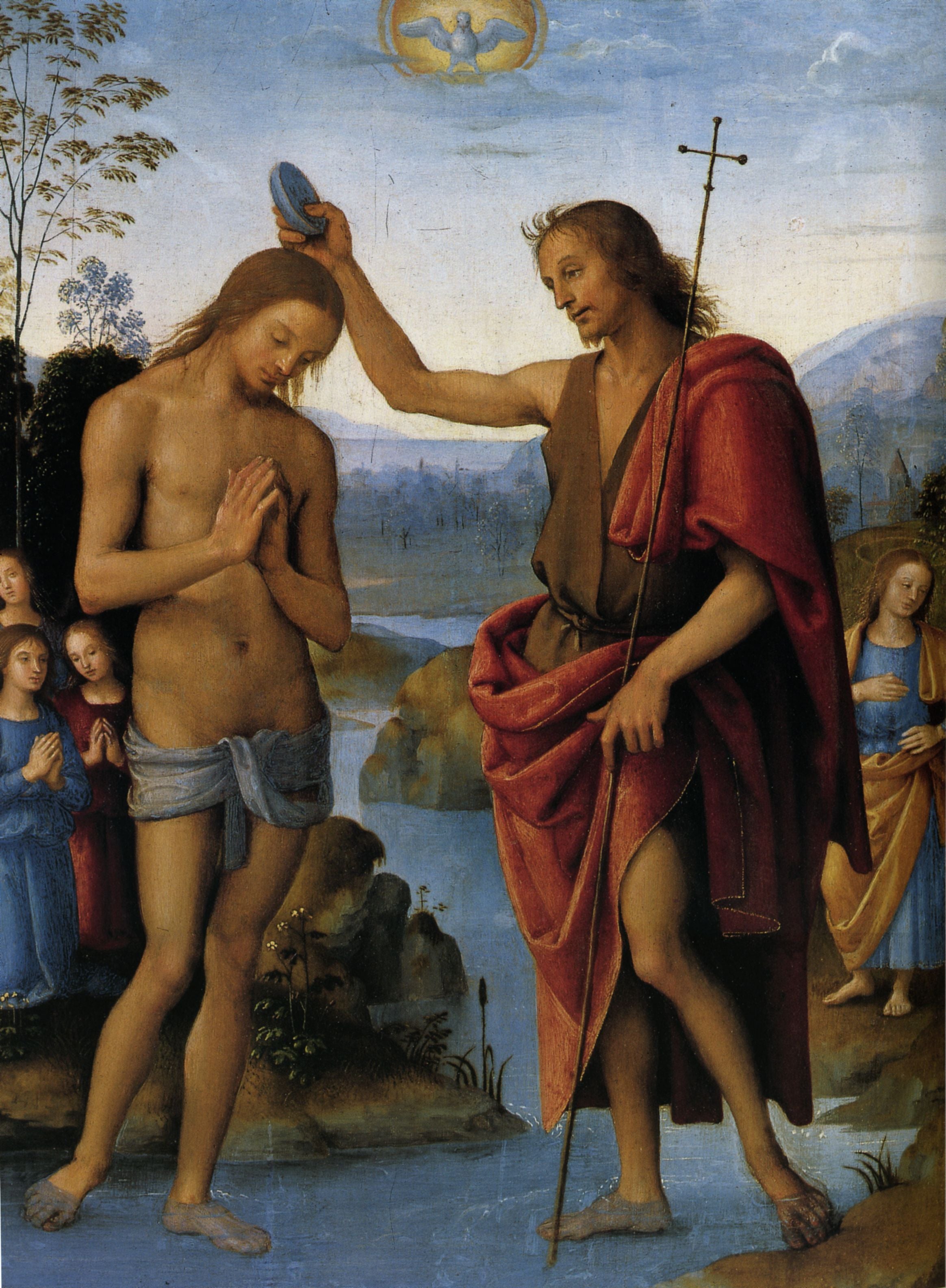 Le Baptême du Christ - Pietro Perugino