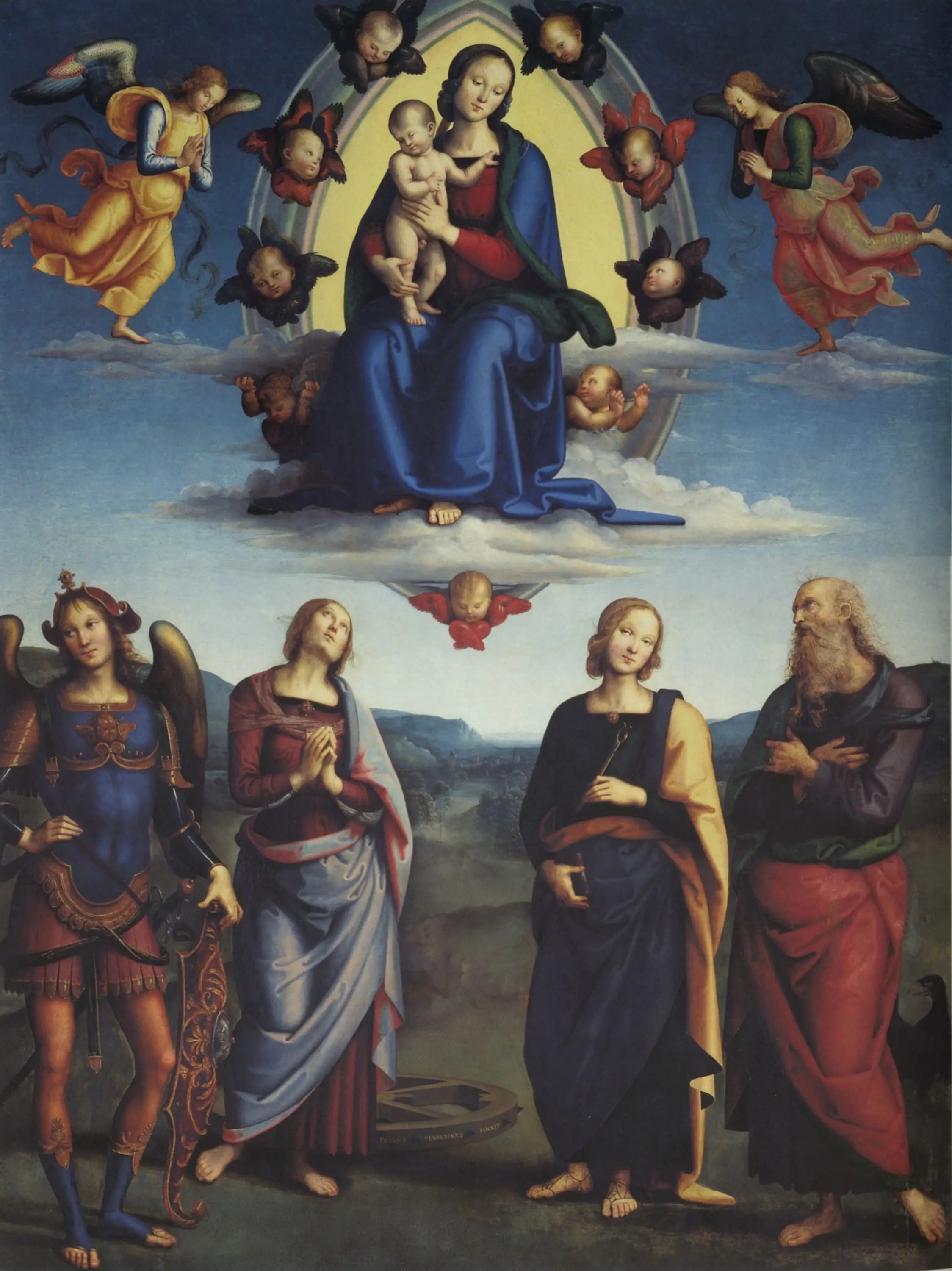 La Vierge en gloire et saints - Pietro Perugino - Alpha Reproduction