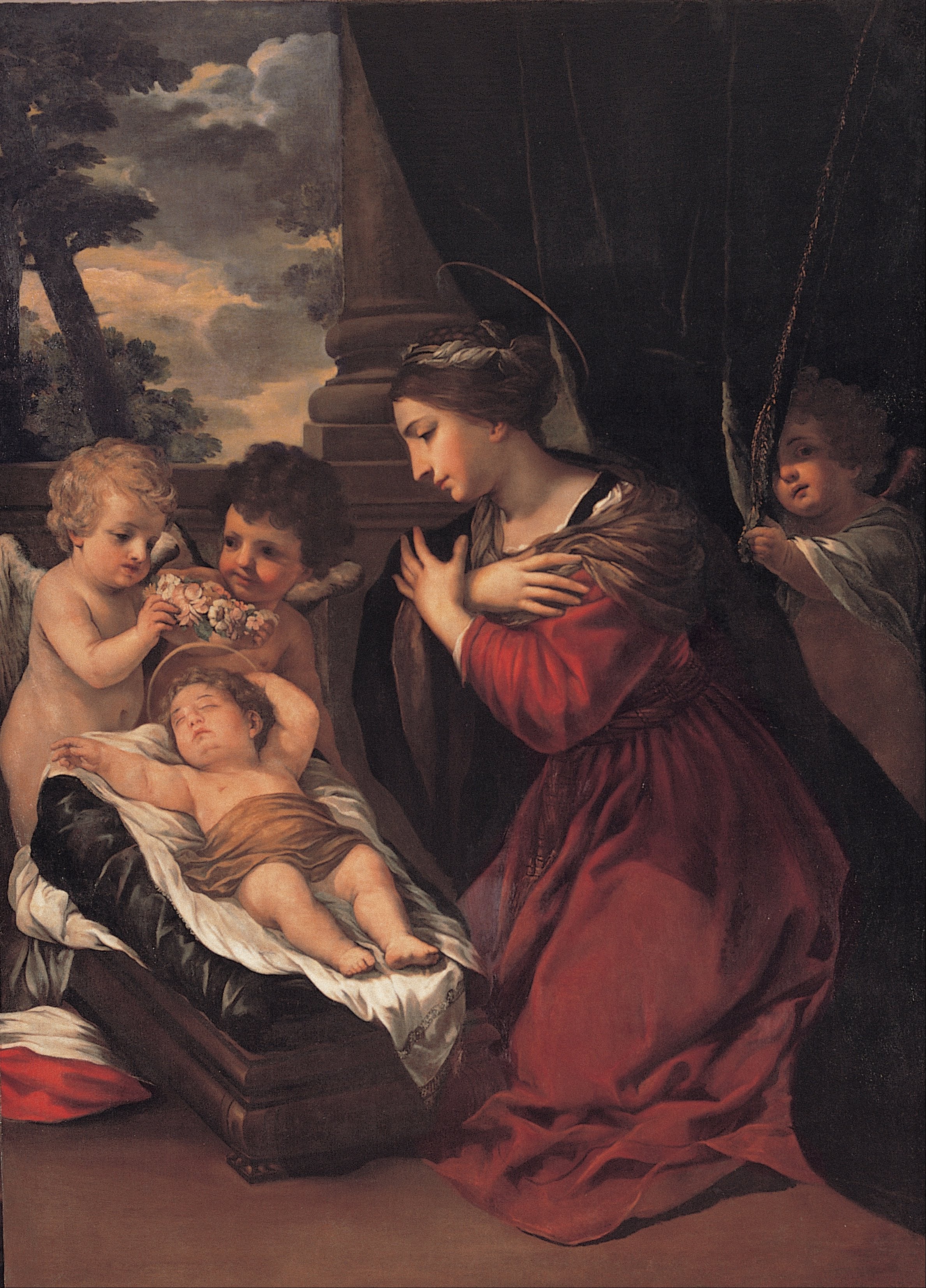 La Vierge à l'Enfant et les anges - Pietro da Cortona