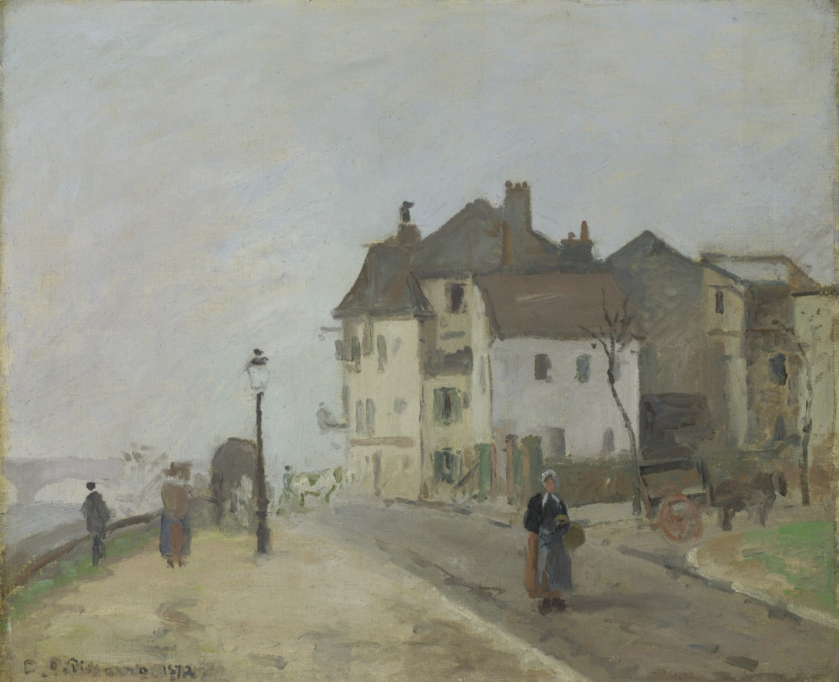 Reproduction du tableau « Le Quai du Pothuis à Pontoise - Camille Pissarro » par Alpha Reproduction en peinture à l’huile