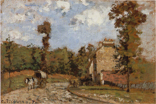 Reproduction du tableau « Route de Versailles, Marly-le-Roi - Camille Pissarro » par Alpha Reproduction en peinture à l’huile