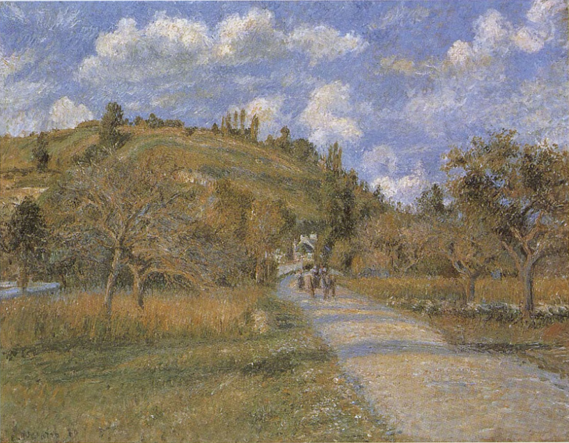 Reproduction du tableau « La côte du Valhermeil, Auvers-sur-Oise - Camille Pissarro » par Alpha Reproduction en peinture à l’huile