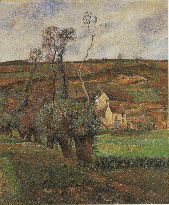 Reproduction du tableau « La côte Lézard à Pontoise - Camille Pissarro » par Alpha Reproduction en peinture à l’huile
