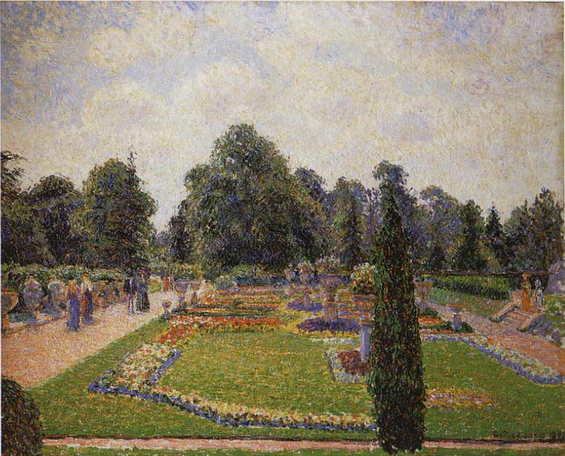 Reproduction du tableau « Londres. Jardin de Kew, allée de la grande serre - Camille Pissarro » par Alpha Reproduction en peinture à l’huile