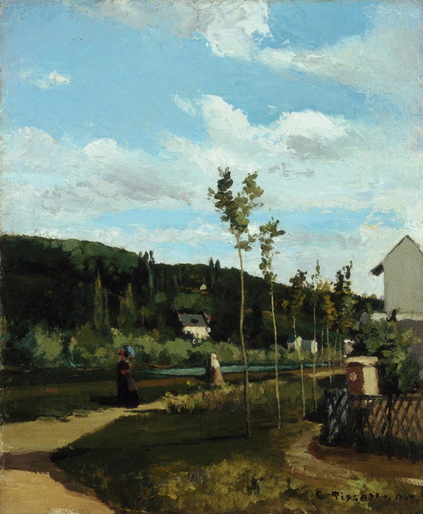 Reproduction du tableau « Promenade sur un chemin, La Varenne-Saint-Hilaire - Camille Pissarro » par Alpha Reproduction en peinture à l’huile