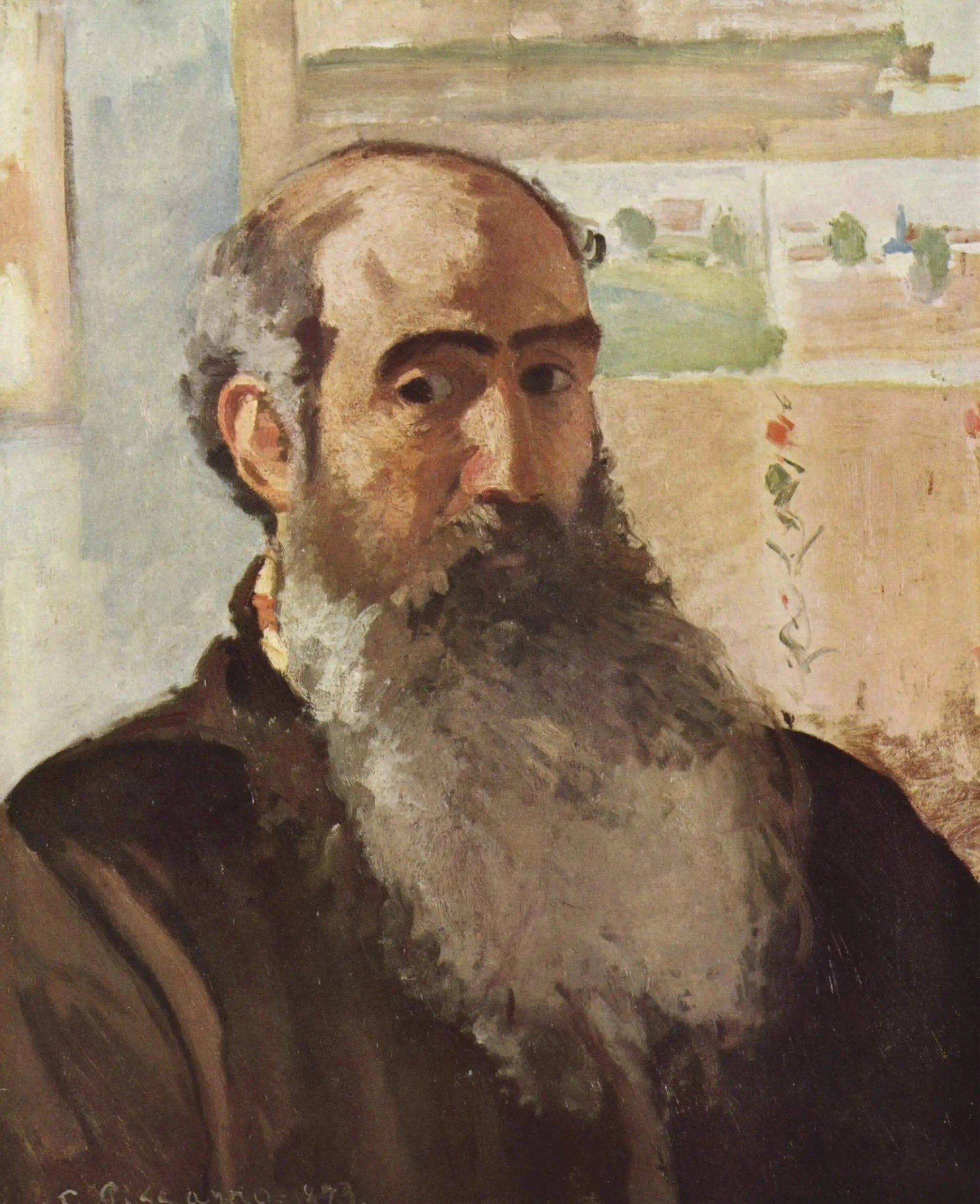 Reproduction du tableau « Portrait de l'artiste - Camille Pissarro » par Alpha Reproduction en peinture à l’huile