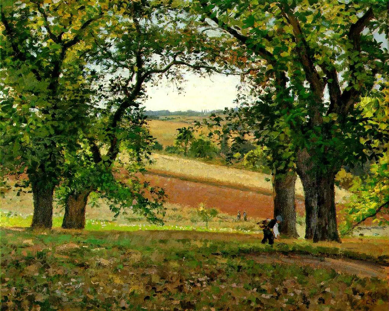 Reproduction du tableau « Les chataigniers à Osny - Camille Pissarro » par Alpha Reproduction en peinture à l’huile