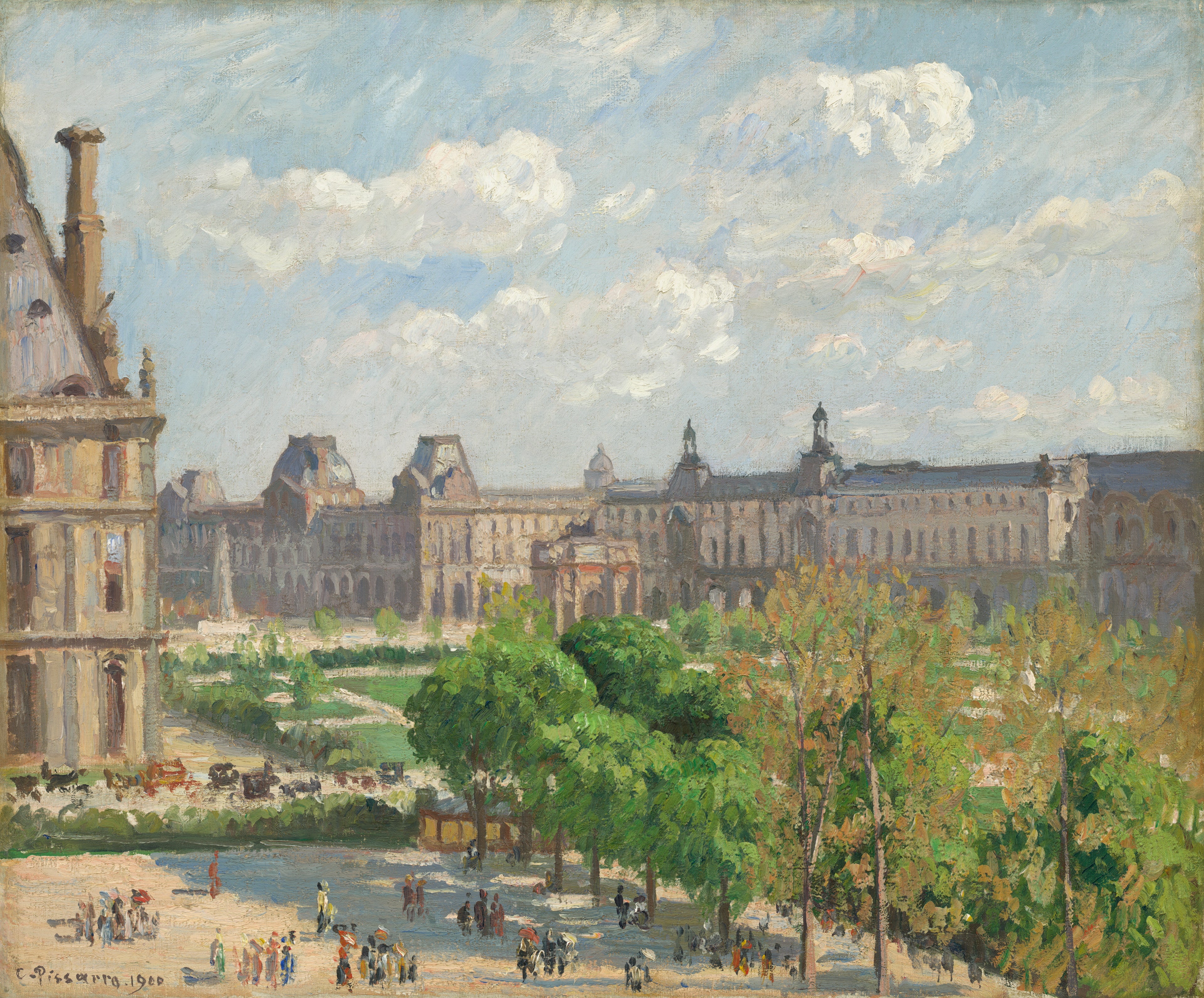 Reproduction du tableau « Place du Carrousel, Paris - Camille Pissarro » par Alpha Reproduction en peinture à l’huile