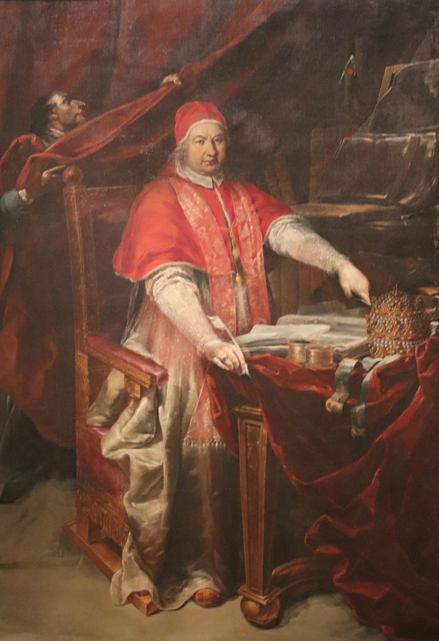 Portrait de Benoît XIV - Giuseppe Maria Crespi image 1 reproduction artisanale de tableau