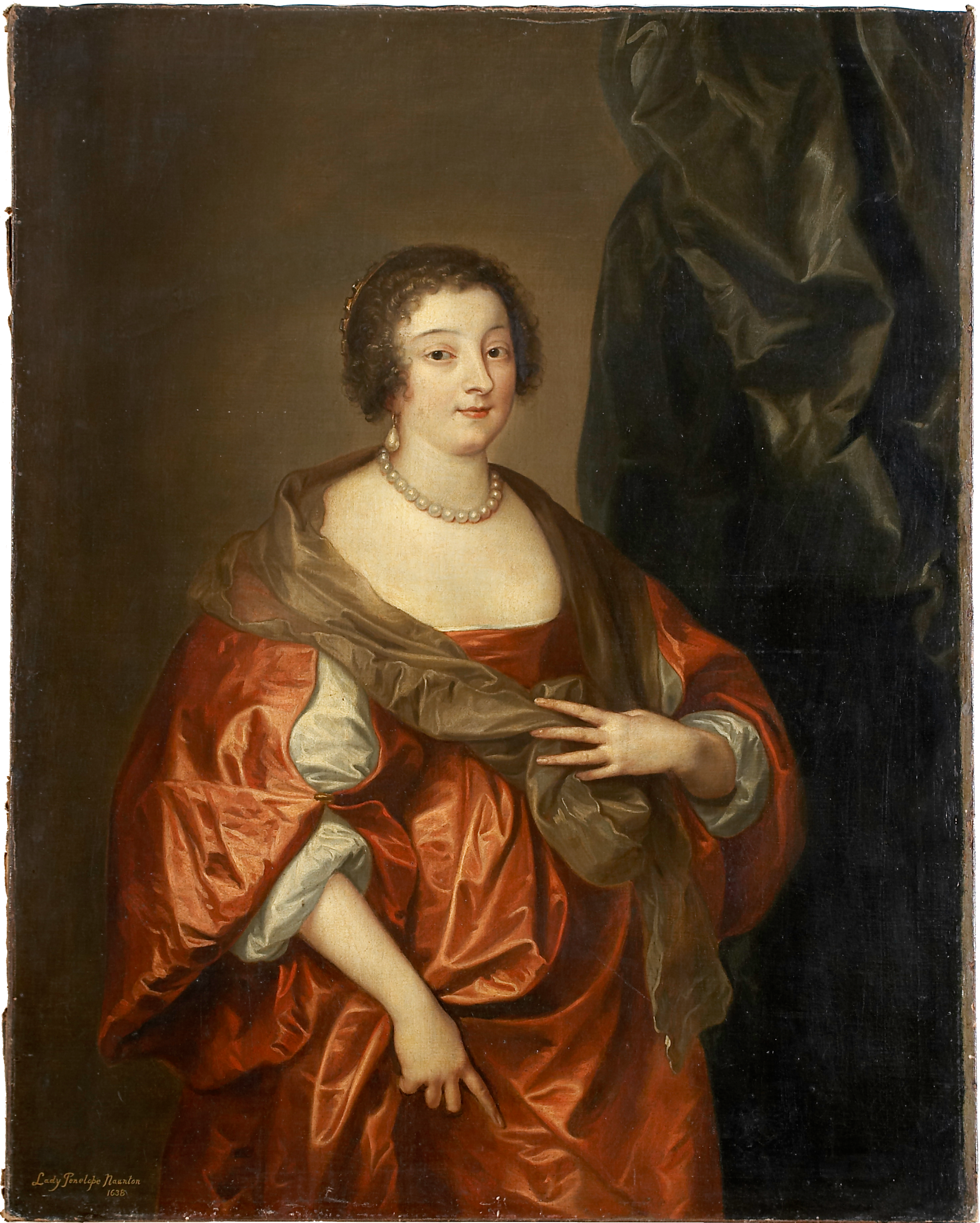Portrait de Pénélope Naunton, Lady Herbert - Antoine van Dyck