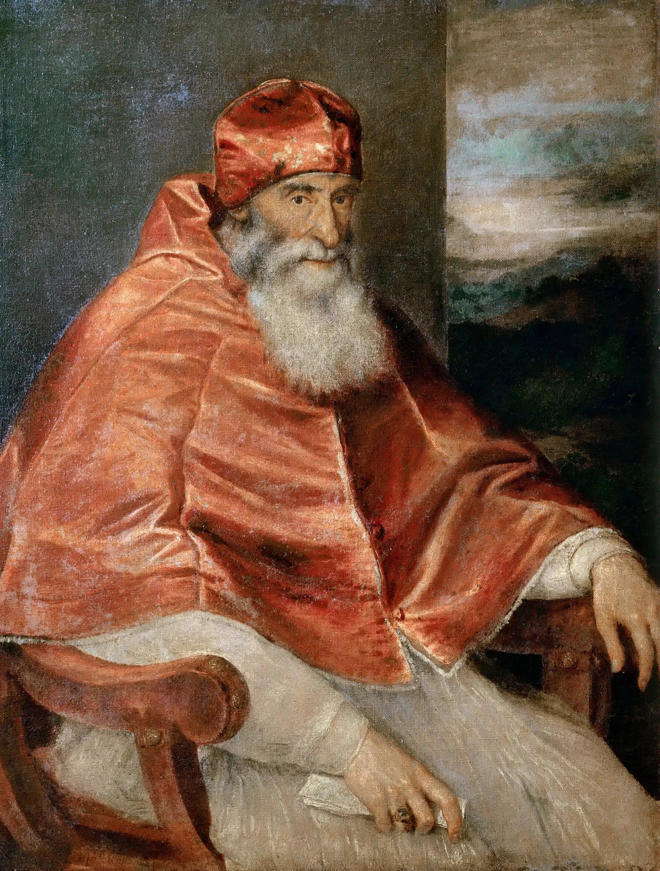 Portrait de Paul III au camauro - Titian - Alpha Reproduction