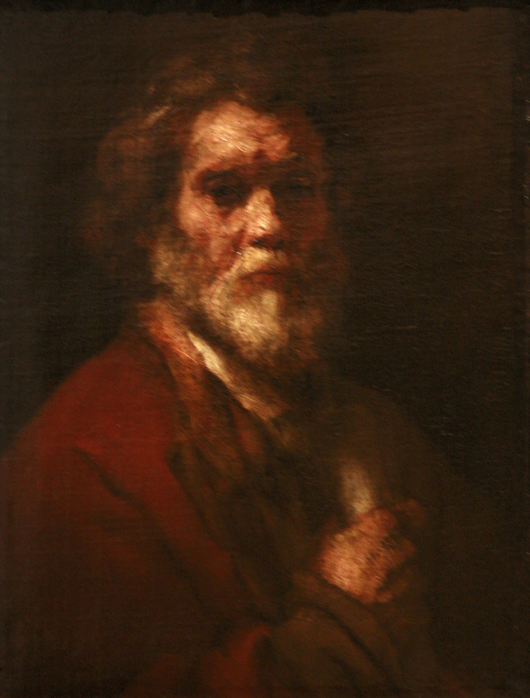 Reproduction du tableau « Portrait de vieillard - Rembrandt » par Alpha Reproduction en peinture à l’huile
